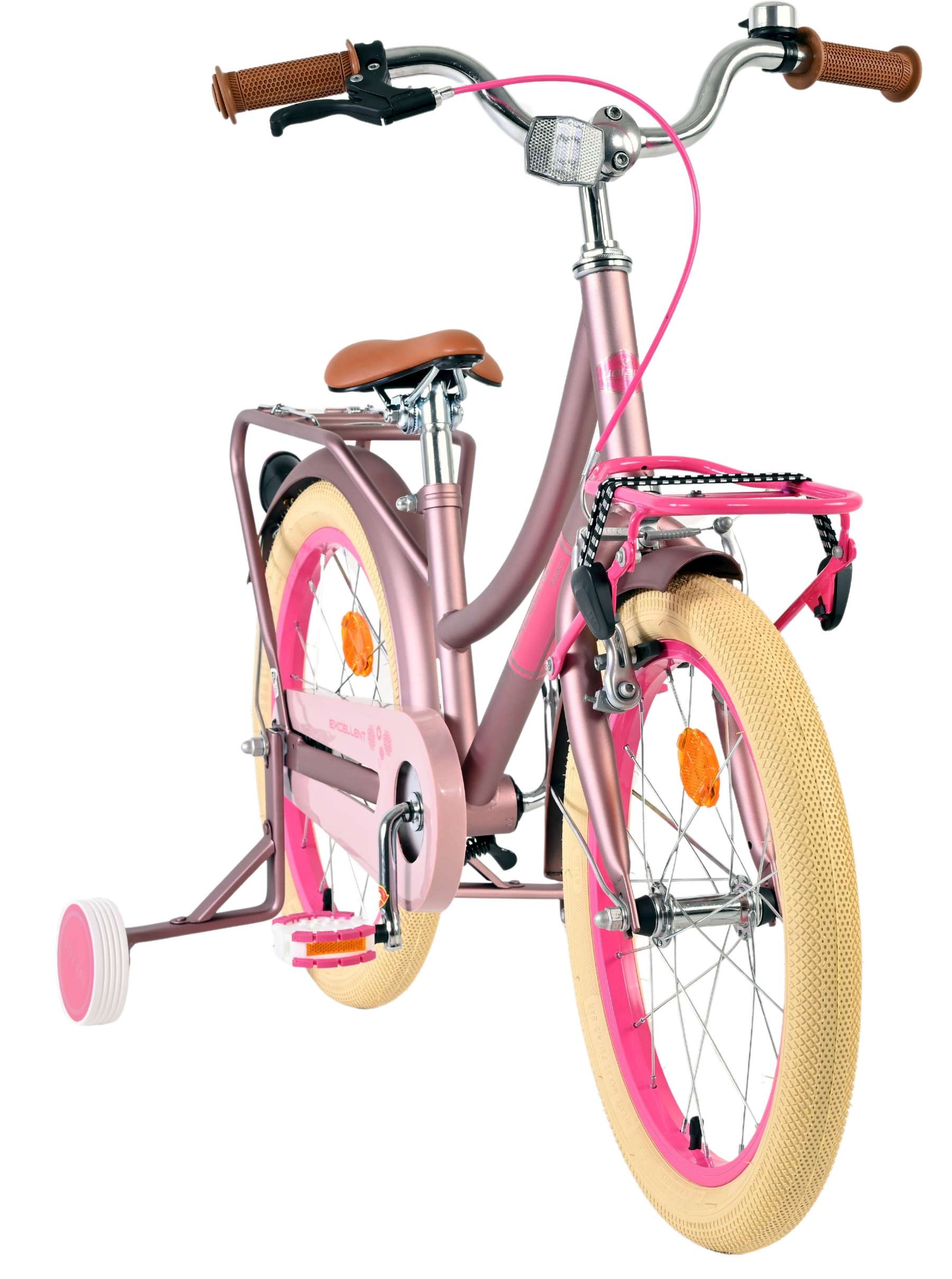 Volare Excellent Kinderfiets - Meisjes - 18 inch - Mat Roze 5 Volare Excellent Kinderfiets - Meisjes - 18 inch - Mat Roze - Afbeelding 5