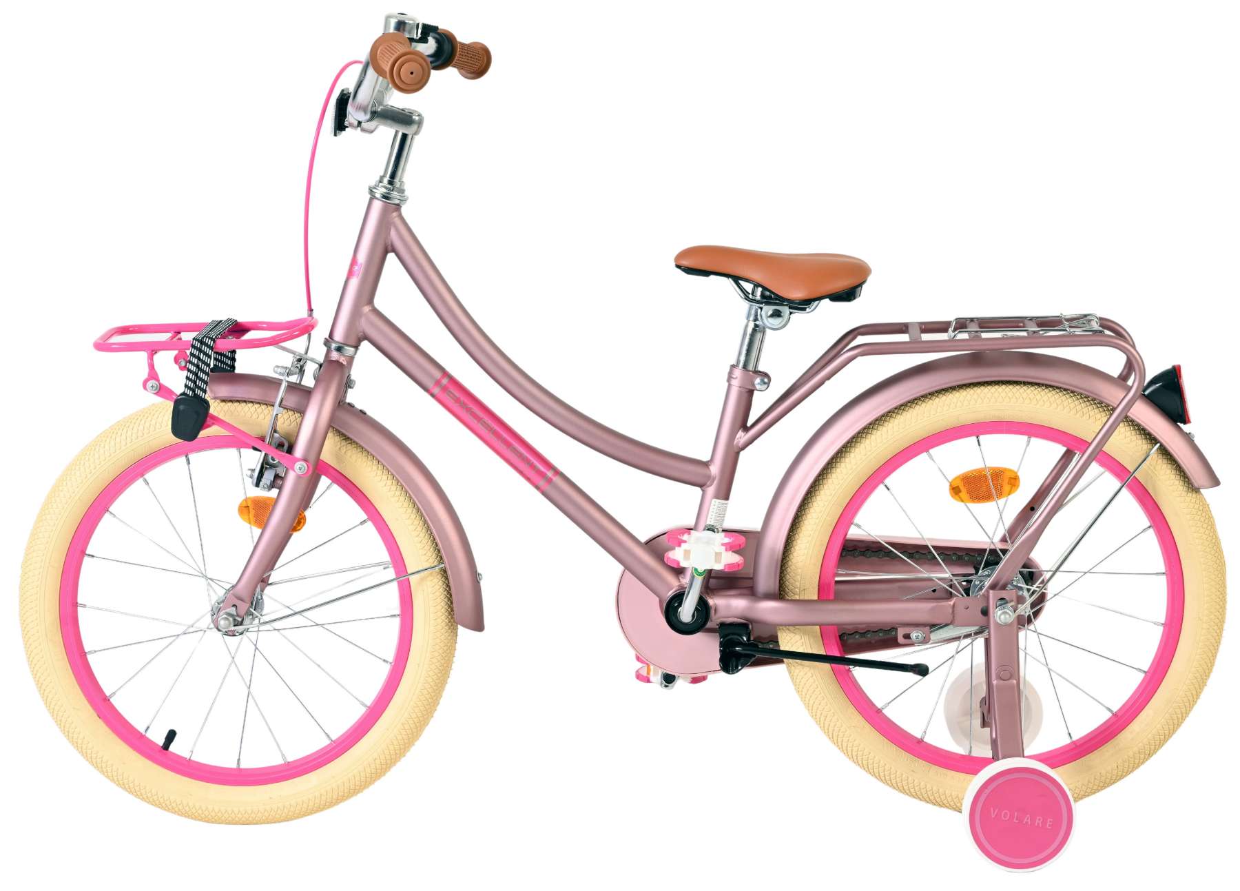 Volare Excellent Kinderfiets - Meisjes - 18 inch - Mat Roze 7 Volare Excellent Kinderfiets - Meisjes - 18 inch - Mat Roze - Afbeelding 7