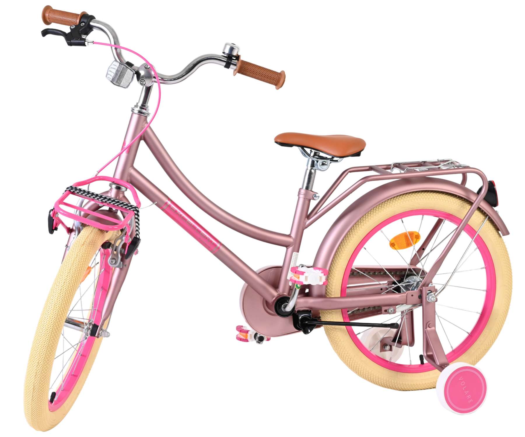 Volare Excellent Kinderfiets - Meisjes - 18 inch - Mat Roze 8 Volare Excellent Kinderfiets - Meisjes - 18 inch - Mat Roze - Afbeelding 8