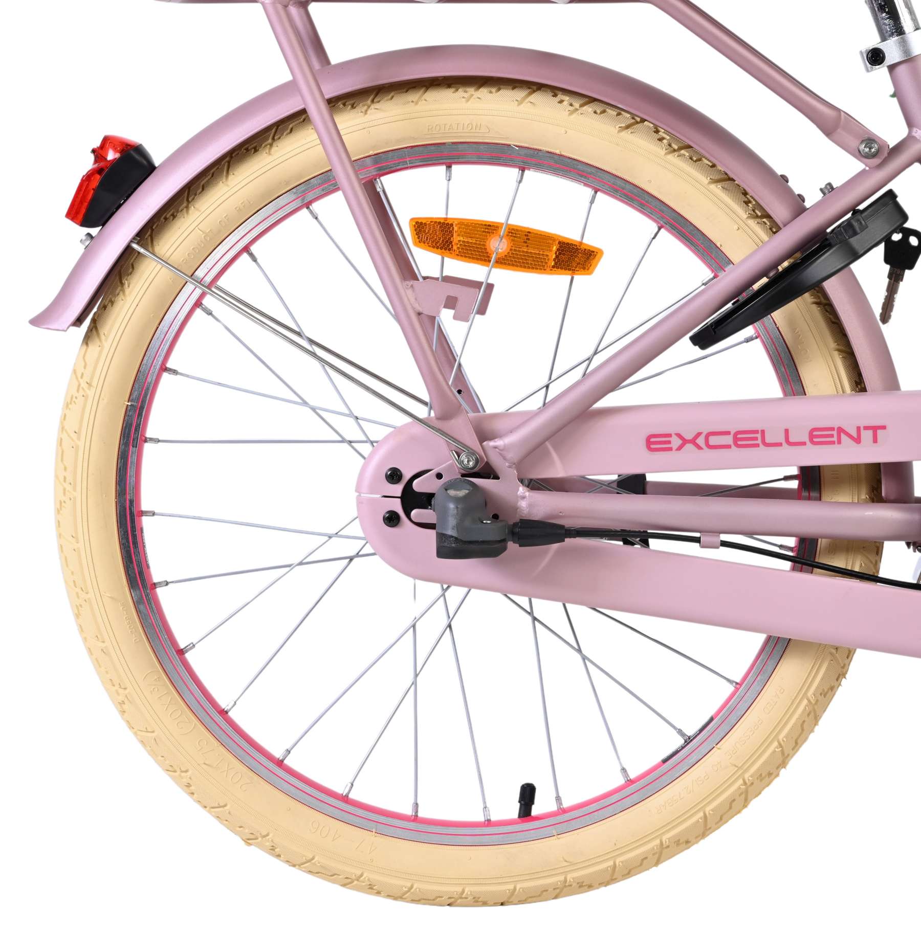 Volare Excellent Kinderfiets - Meisjes - 20 inch - Mat Roze - 3 versnellingen 2 Volare Excellent Kinderfiets - Meisjes - 20 inch - Mat Roze - 3 versnellingen - Afbeelding 2