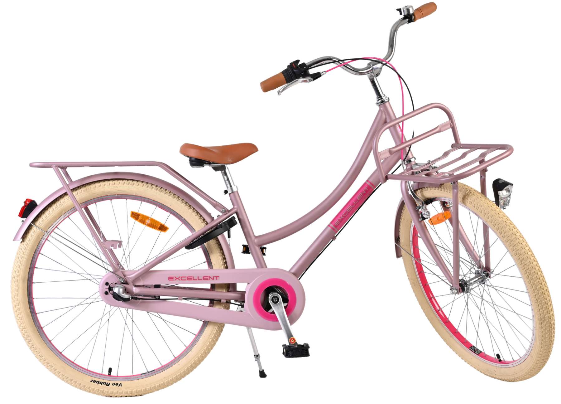 Volare Excellent Kinderfiets - Meisjes - 24 inch - Mat Roze - 3 Versnellingen 11 Volare Excellent Kinderfiets - Meisjes - 24 inch - Mat Roze - 3 Versnellingen - Afbeelding 11