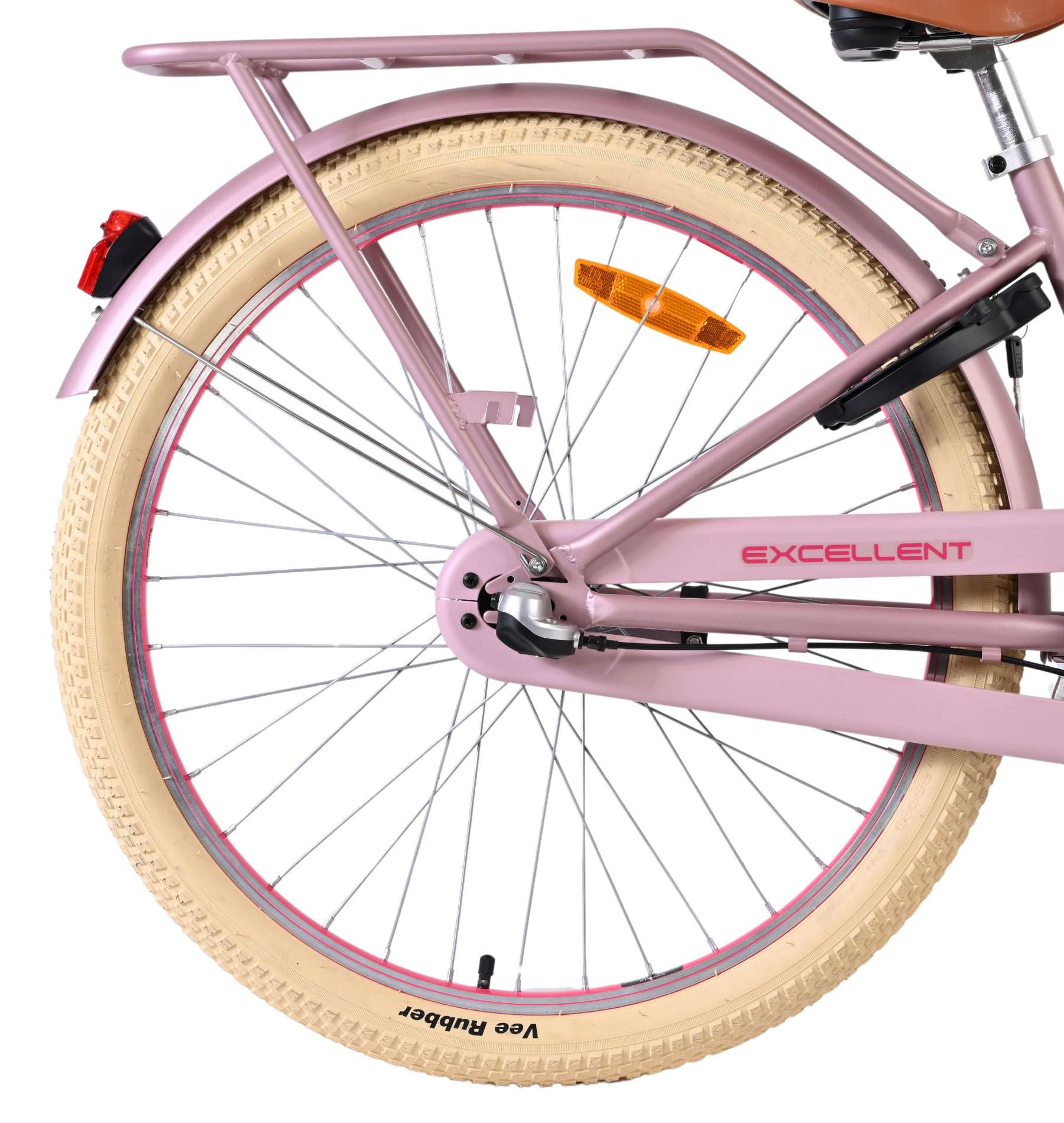 Volare Excellent Kinderfiets - Meisjes - 24 inch - Mat Roze - 3 Versnellingen 2 Volare Excellent Kinderfiets - Meisjes - 24 inch - Mat Roze - 3 Versnellingen - Afbeelding 2