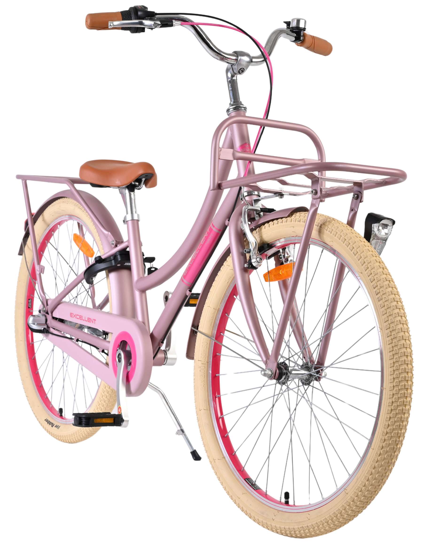 Volare Excellent Kinderfiets - Meisjes - 24 inch - Mat Roze - 3 Versnellingen 6 Volare Excellent Kinderfiets - Meisjes - 24 inch - Mat Roze - 3 Versnellingen - Afbeelding 6