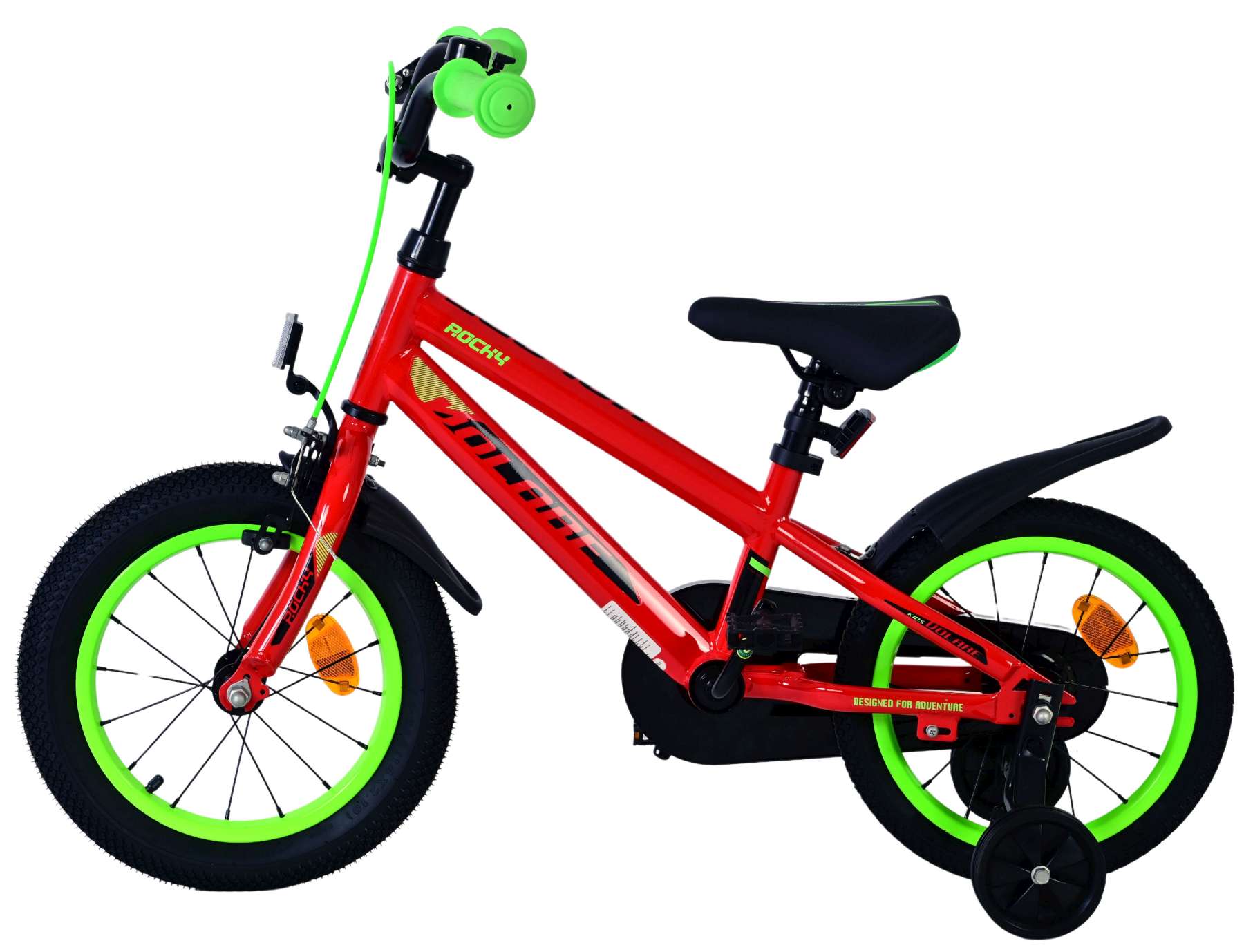 Volare Rocky Kinderfiets - Jongens - 14 inch - Rood 7 Volare Rocky Kinderfiets - Jongens - 14 inch - Rood - Afbeelding 7