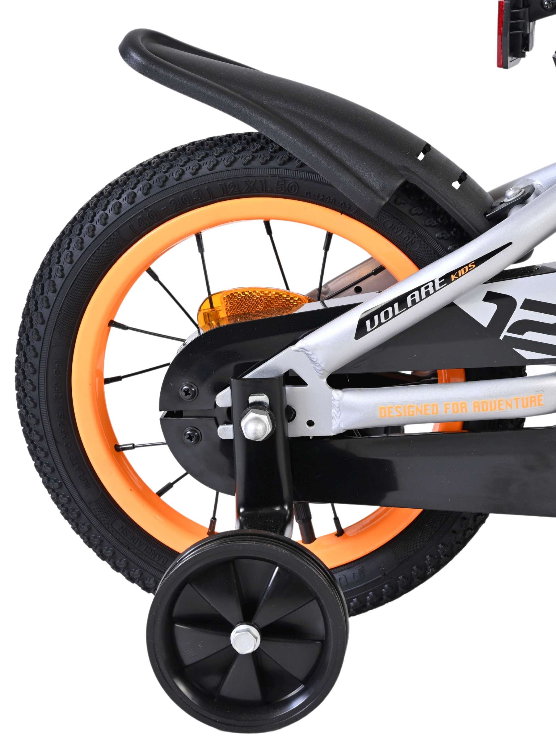 Volare Rocky Kinderfiets - Jongens - 12 inch - Grijs 2 Volare Rocky Kinderfiets - Jongens - 12 inch - Grijs - Afbeelding 2