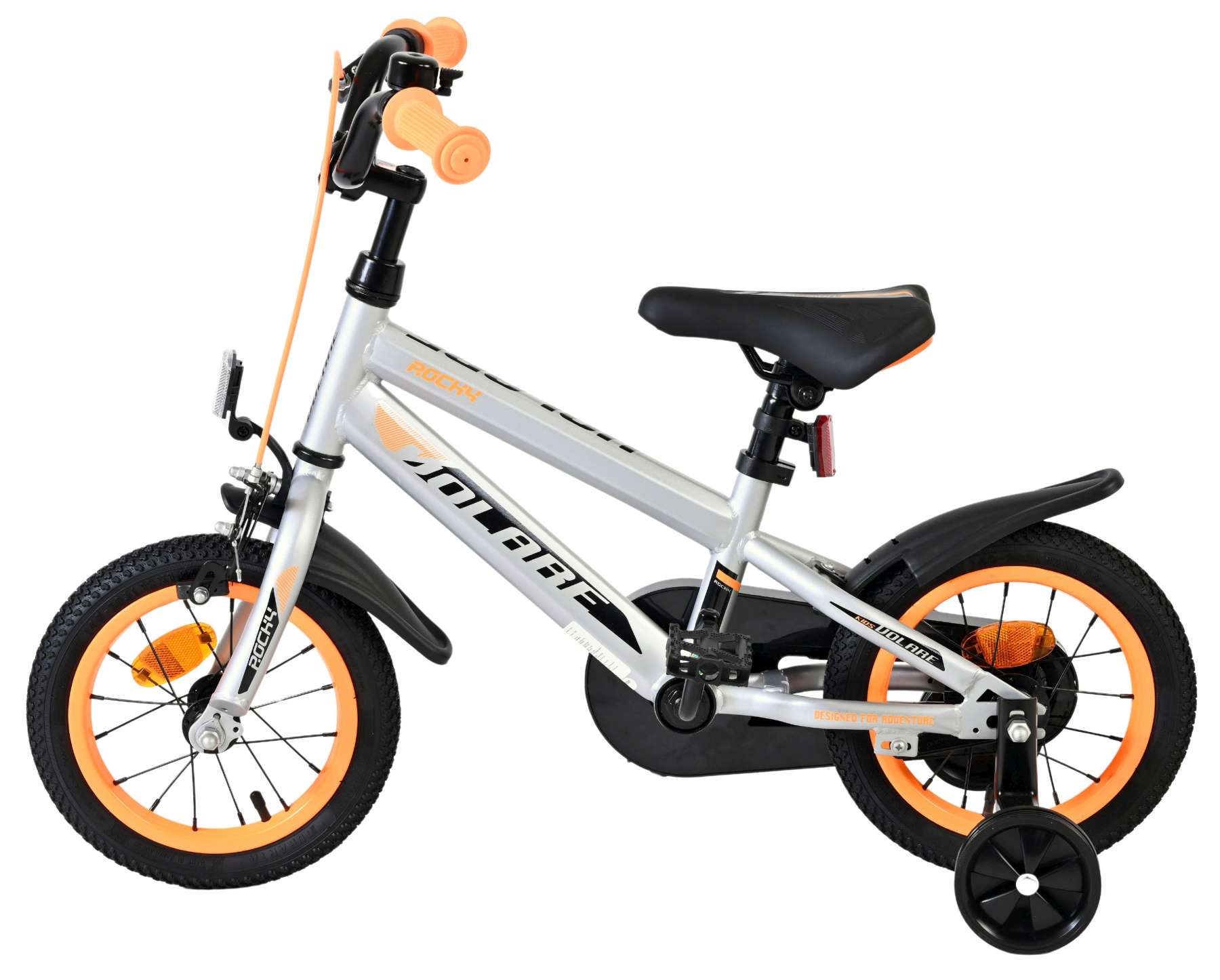 Volare Rocky Kinderfiets - Jongens - 12 inch - Grijs 7 Volare Rocky Kinderfiets - Jongens - 12 inch - Grijs - Afbeelding 7