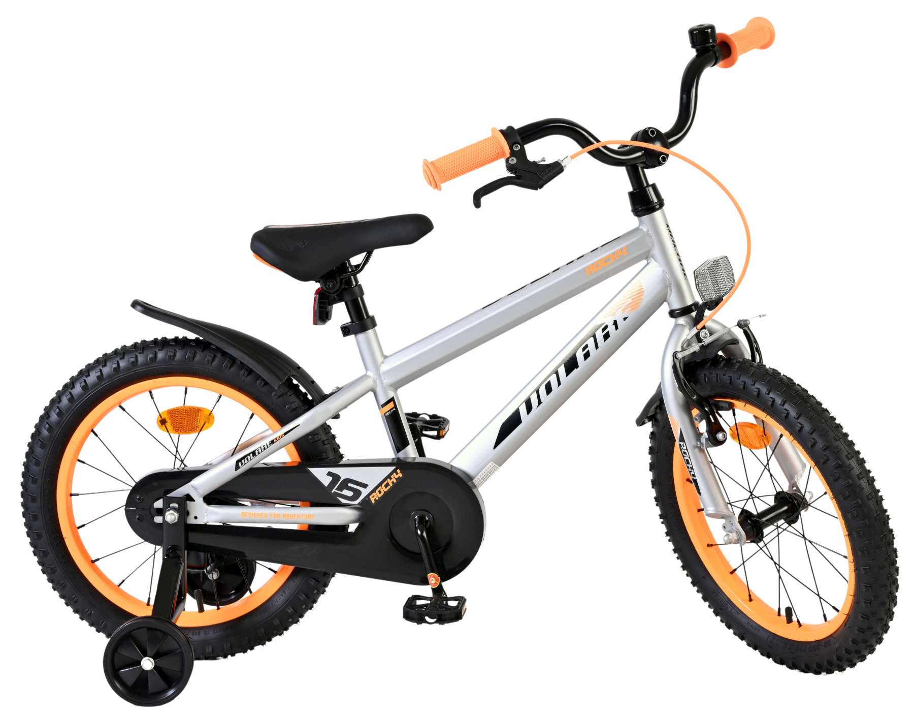 Volare Rocky Kinderfiets - Jongens - 16 inch - Grijs 10 Volare Rocky Kinderfiets - Jongens - 16 inch - Grijs - Afbeelding 10