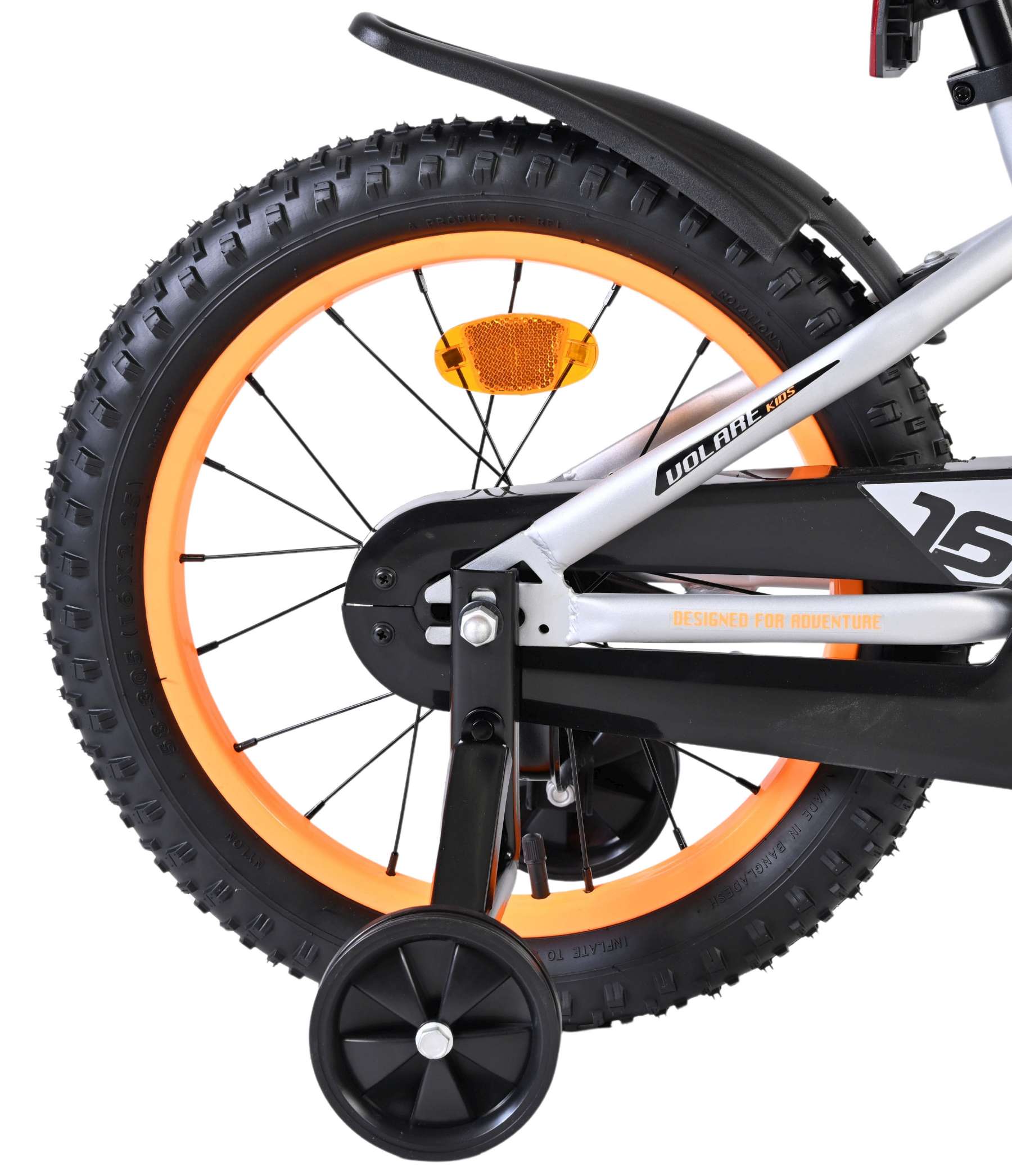 Volare Rocky Kinderfiets - Jongens - 16 inch - Grijs 2 Volare Rocky Kinderfiets - Jongens - 16 inch - Grijs - Afbeelding 2