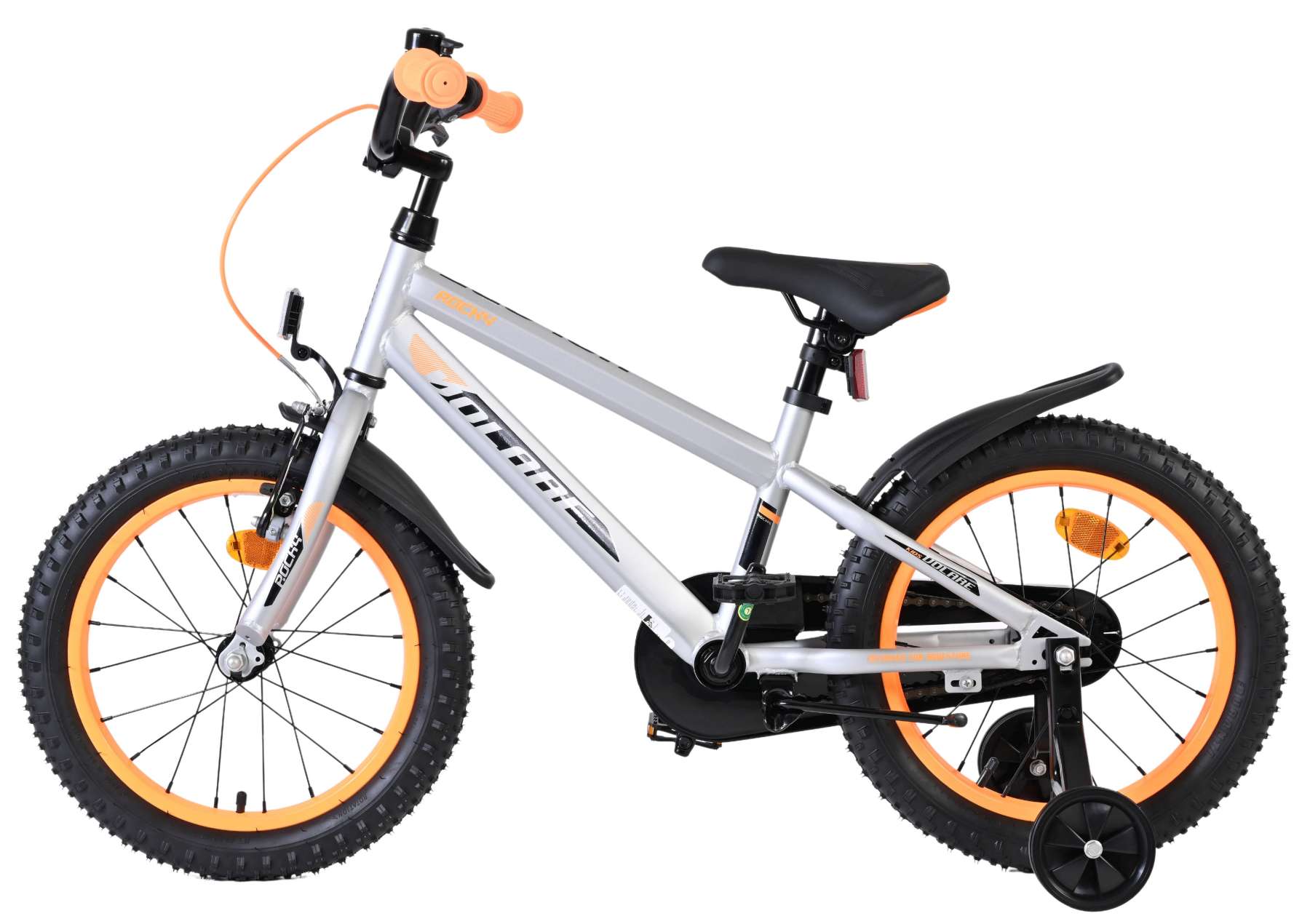Volare Rocky Kinderfiets - Jongens - 16 inch - Grijs 7 Volare Rocky Kinderfiets - Jongens - 16 inch - Grijs - Afbeelding 7