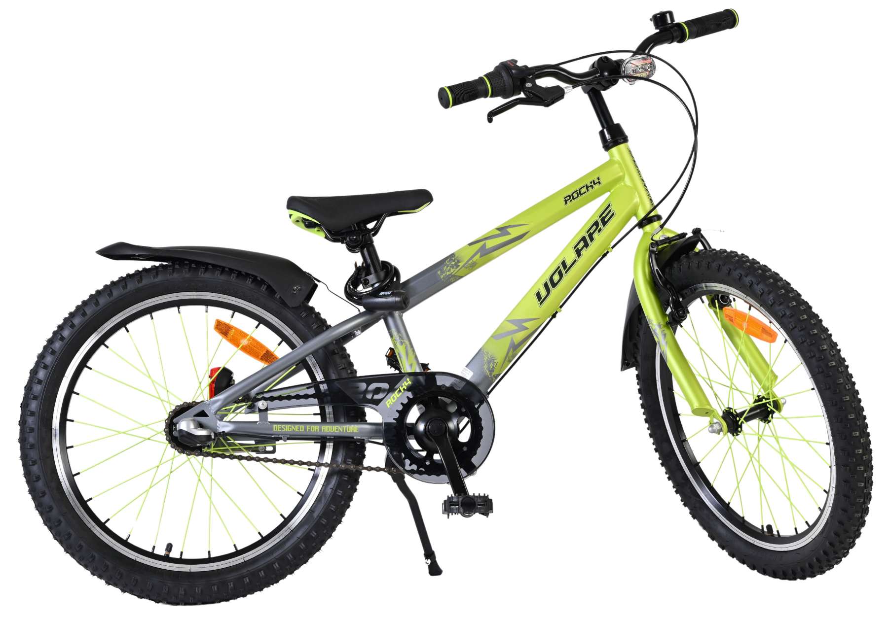 Volare Rocky Kinderfiets - 20 inch - 3 speed - Groen/Grijs 11 Volare Rocky Kinderfiets - 20 inch - 3 speed - Groen/Grijs - Afbeelding 11