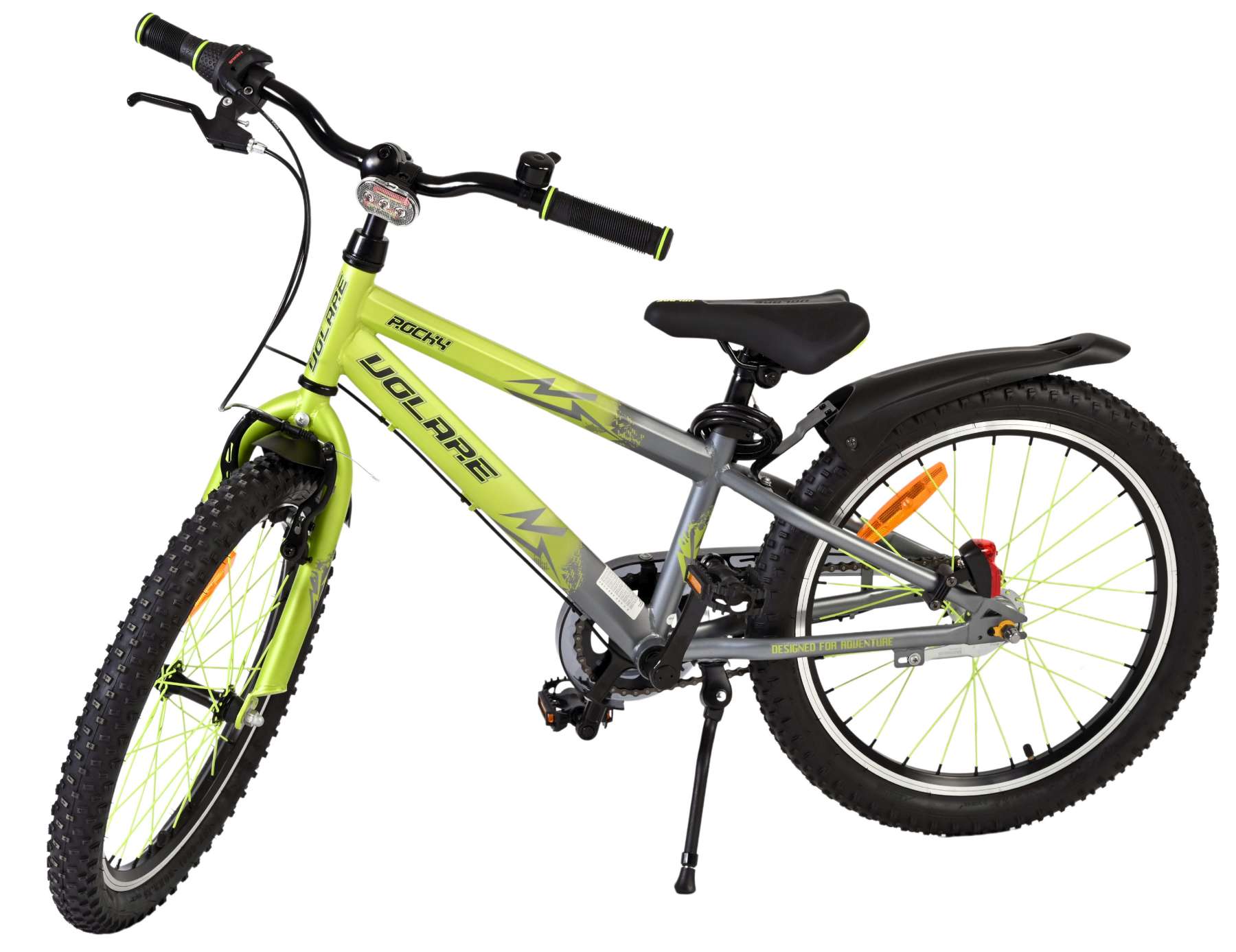 Volare Rocky Kinderfiets - 20 inch - 3 speed - Groen/Grijs 9 Volare Rocky Kinderfiets - 20 inch - 3 speed - Groen/Grijs - Afbeelding 9