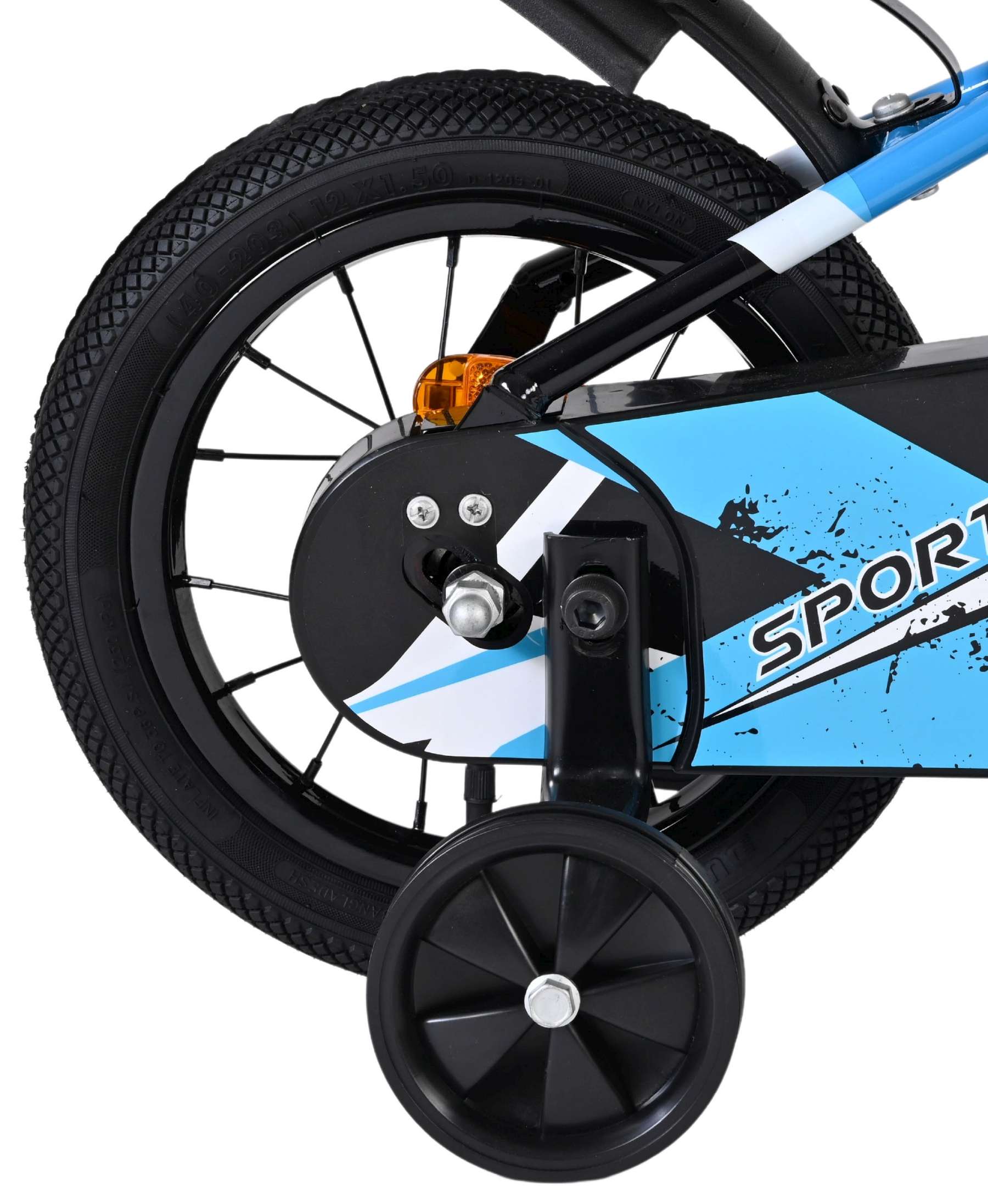 Volare Sportivo Kinderfiets - Jongens - 12 inch - Blauw Zwart 3 Volare Sportivo Kinderfiets - Jongens - 12 inch - Blauw Zwart - Afbeelding 3