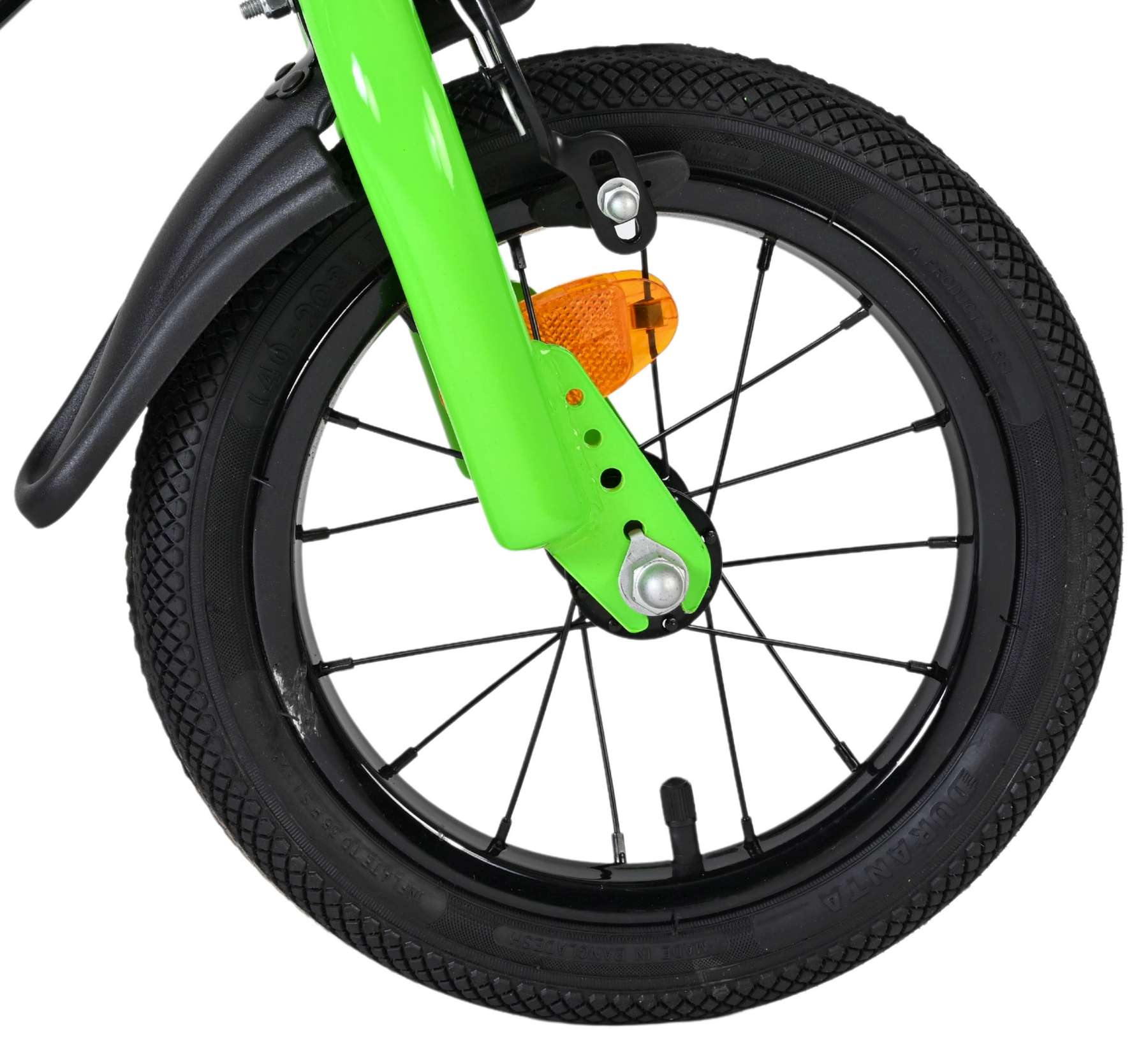 Volare Sportivo Kinderfiets - Jongens - 12 inch - Groen Zwart 4 Volare Sportivo Kinderfiets - Jongens - 12 inch - Groen Zwart - Afbeelding 4