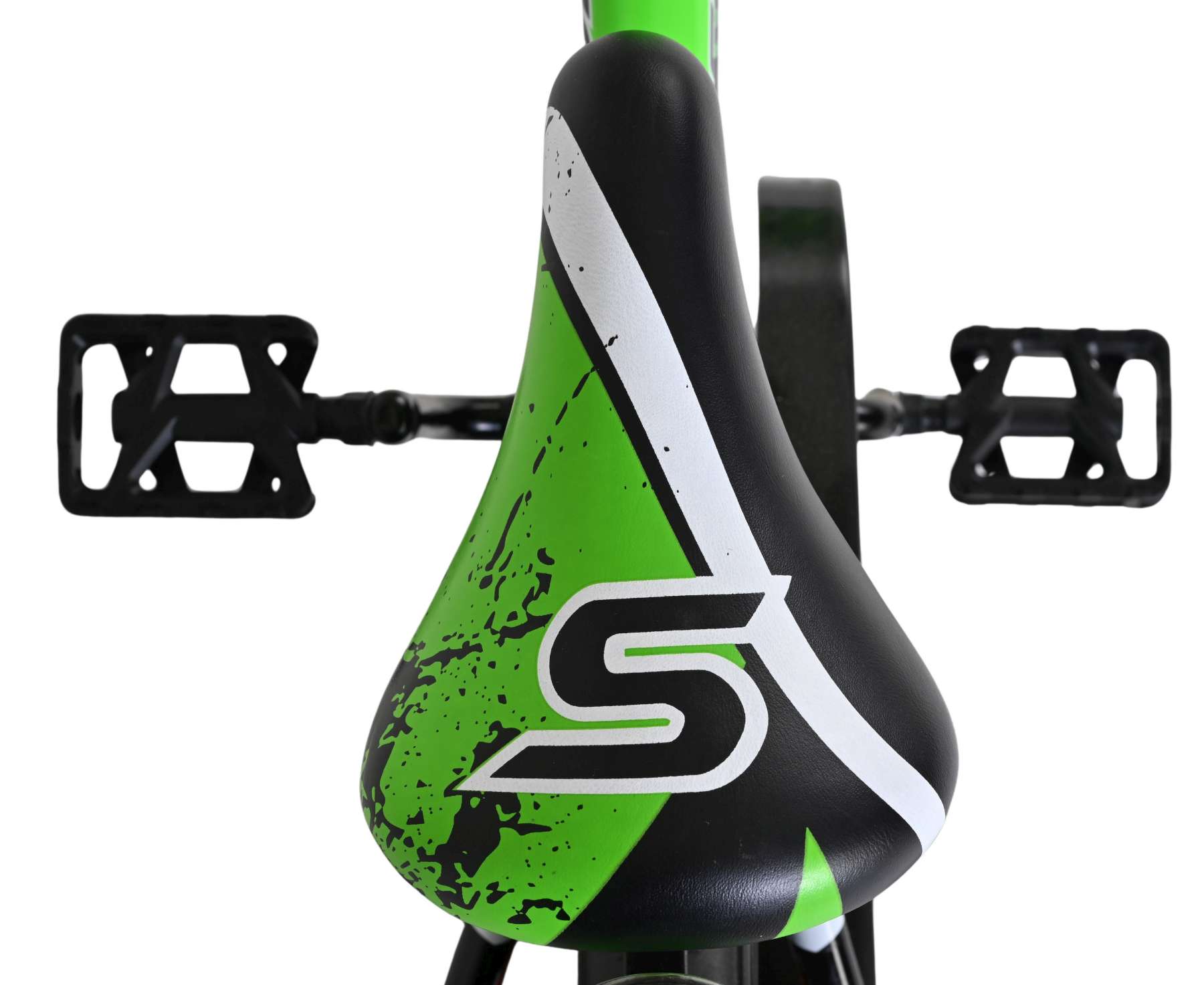 Volare Sportivo Kinderfiets - Jongens - 12 inch - Groen Zwart 5 Volare Sportivo Kinderfiets - Jongens - 12 inch - Groen Zwart - Afbeelding 5