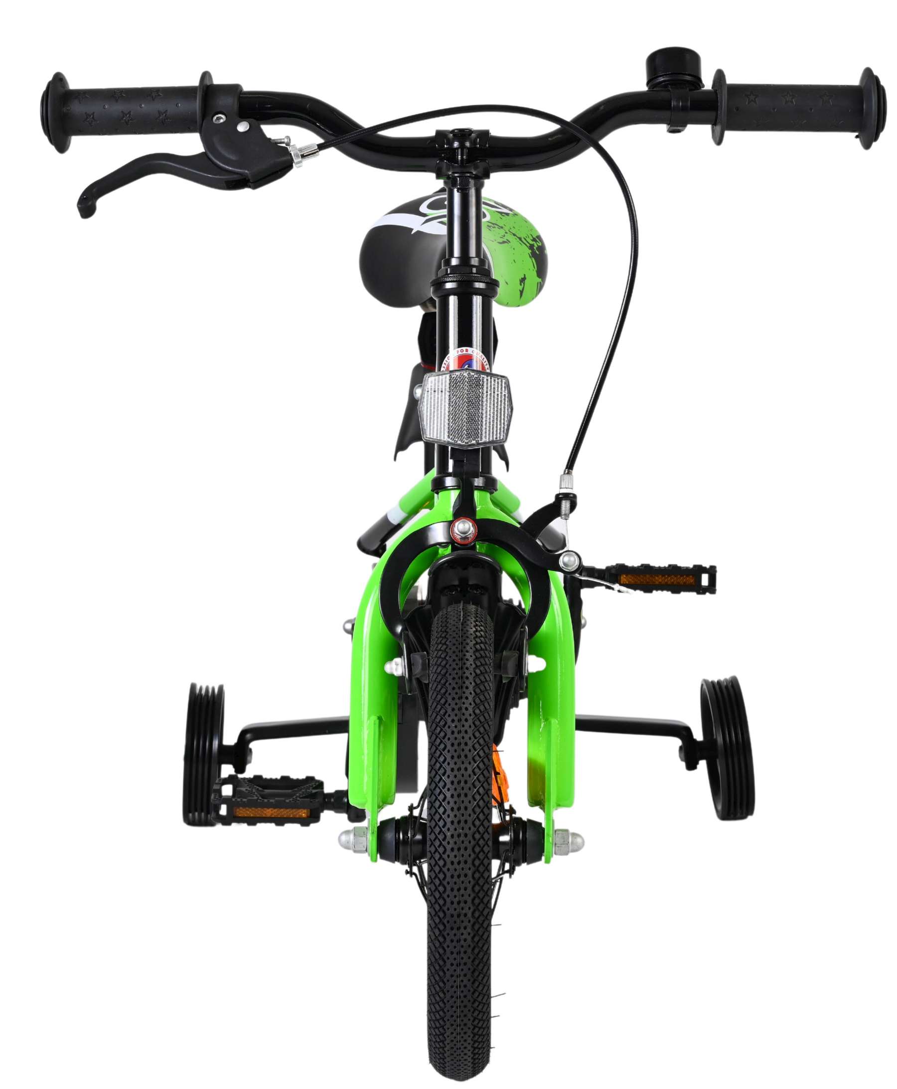 Volare Sportivo Kinderfiets - Jongens - 12 inch - Groen Zwart 7 Volare Sportivo Kinderfiets - Jongens - 12 inch - Groen Zwart - Afbeelding 7