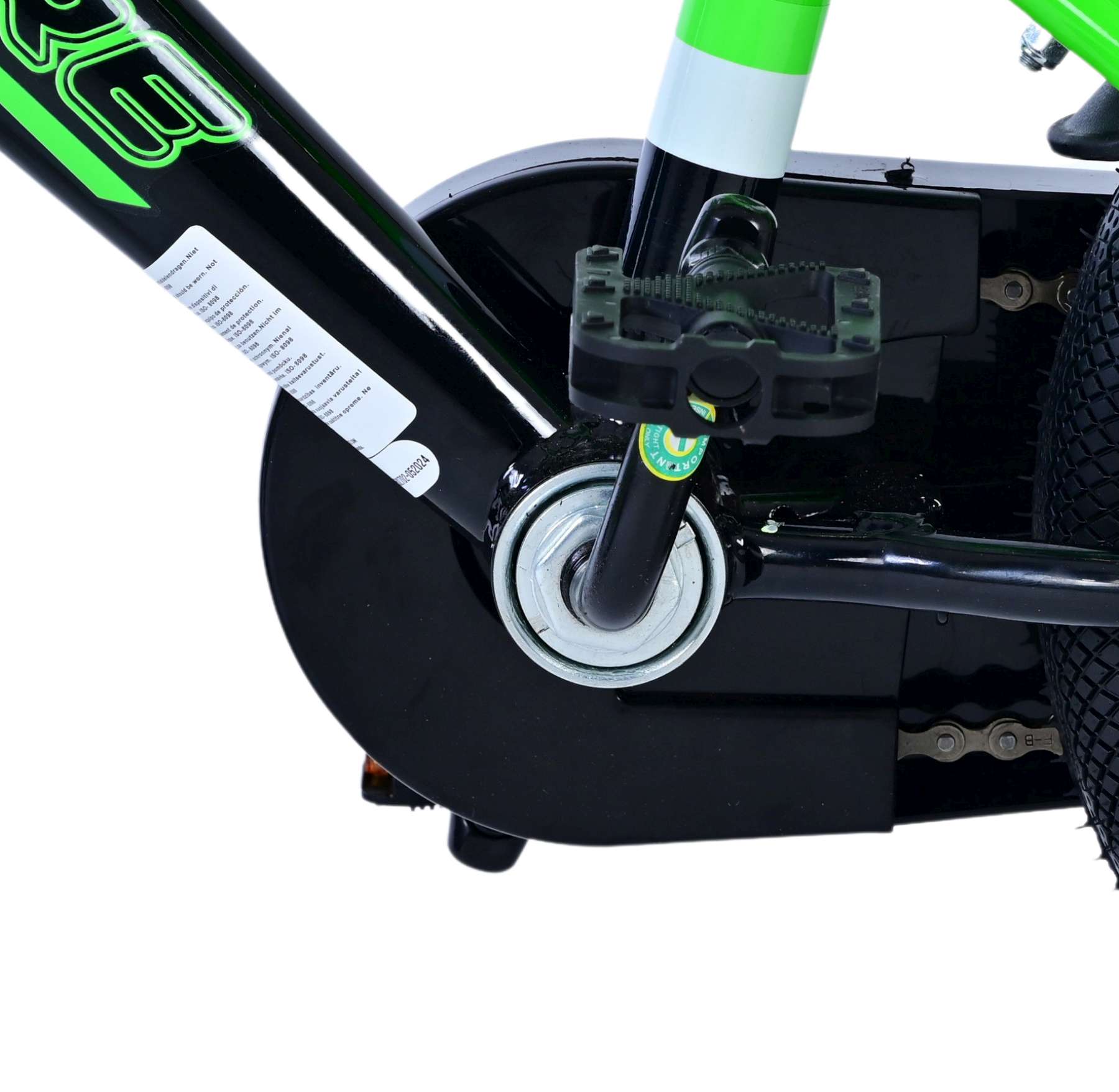 Volare Sportivo Kinderfiets - Jongens - 12 inch - Groen Zwart - Twee Handremmen 10 Volare Sportivo Kinderfiets - Jongens - 12 inch - Groen Zwart - Twee Handremmen - Afbeelding 10