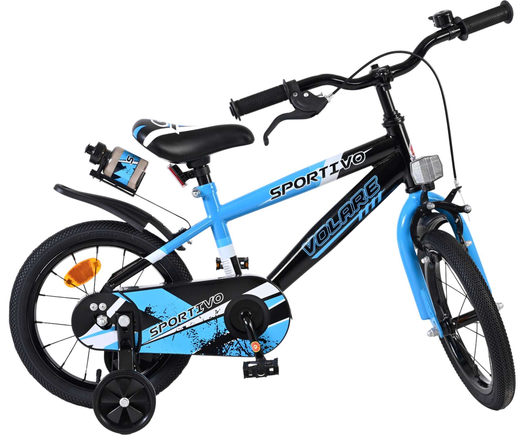 Volare Sportivo Kinderfiets - Jongens - 14 inch - Blauw Zwart 10 Volare Sportivo Kinderfiets - Jongens - 14 inch - Blauw Zwart - Afbeelding 10