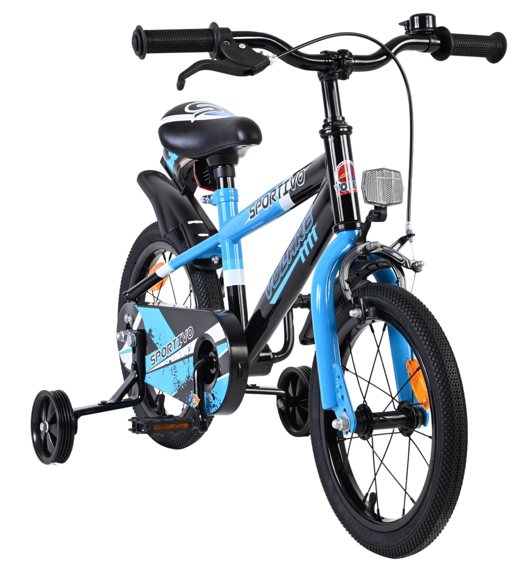 Volare Sportivo Kinderfiets - Jongens - 14 inch - Blauw Zwart 5 Volare Sportivo Kinderfiets - Jongens - 14 inch - Blauw Zwart - Afbeelding 5