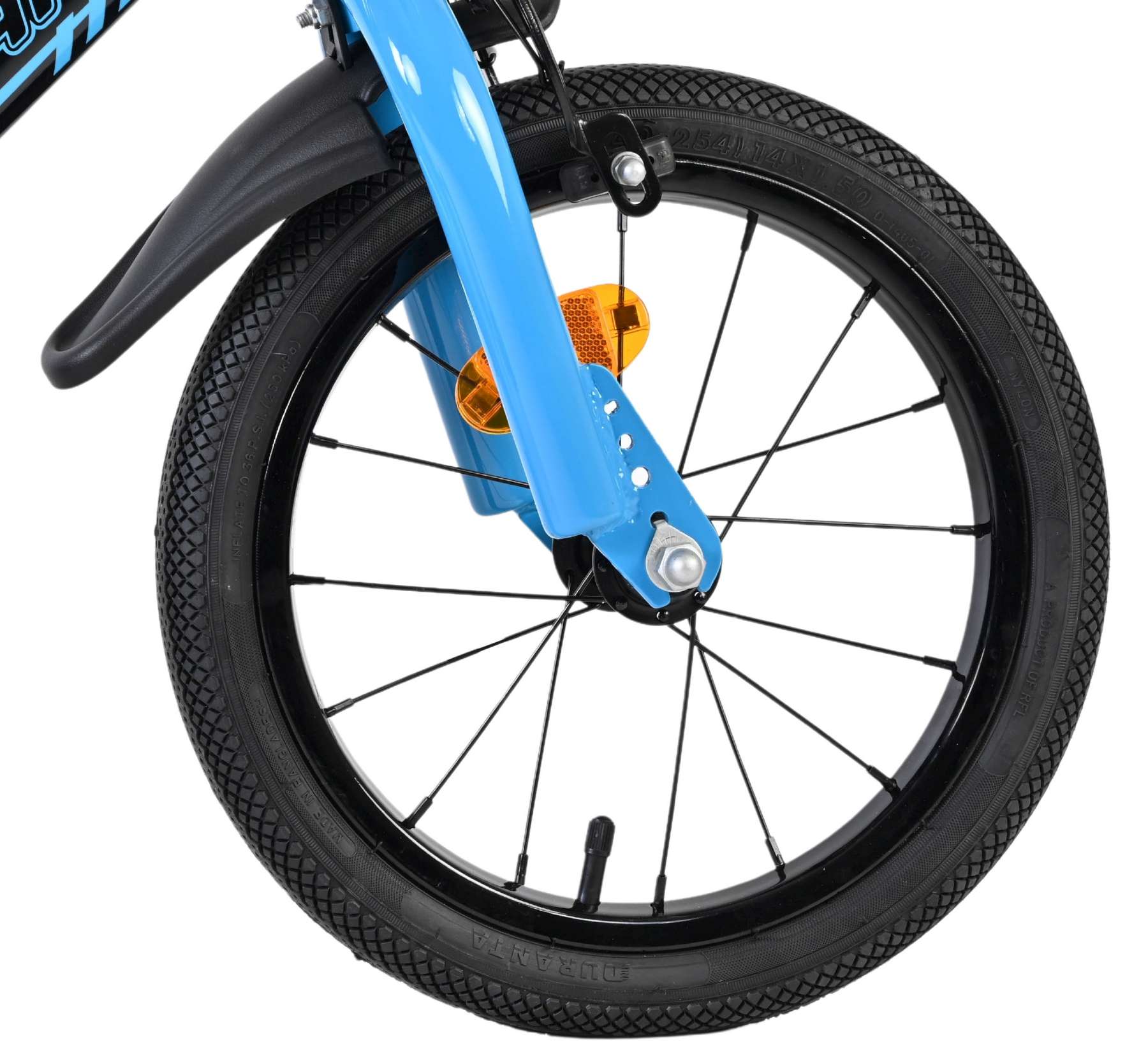 Volare Sportivo Kinderfiets - Jongens - 14 inch - Blauw Zwart - Twee Handremmen 3 Volare Sportivo Kinderfiets - Jongens - 14 inch - Blauw Zwart - Twee Handremmen - Afbeelding 3