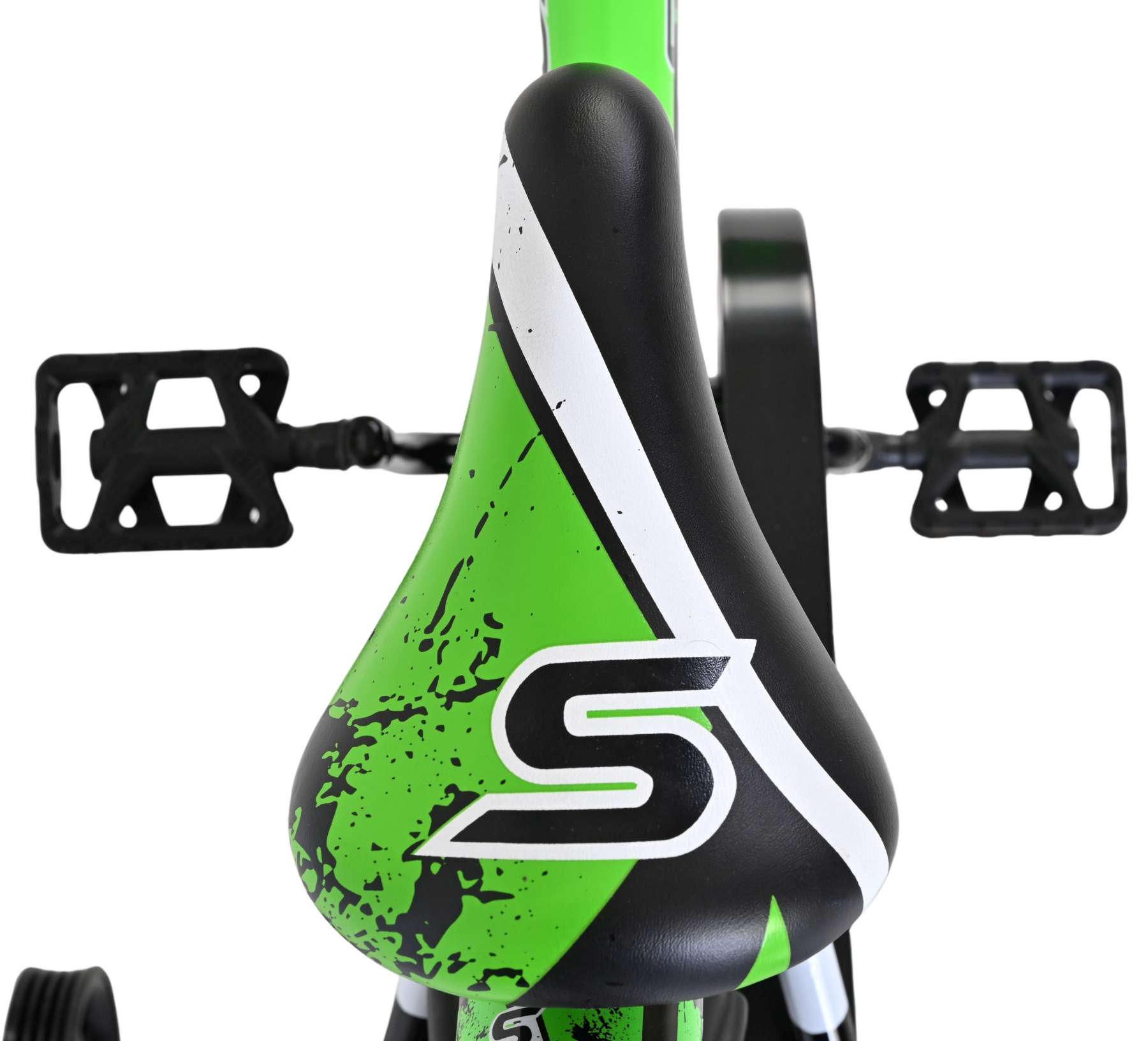 Volare Sportivo Kinderfiets - Jongens - 14 inch - Groen Zwart 4 Volare Sportivo Kinderfiets - Jongens - 14 inch - Groen Zwart - Afbeelding 4