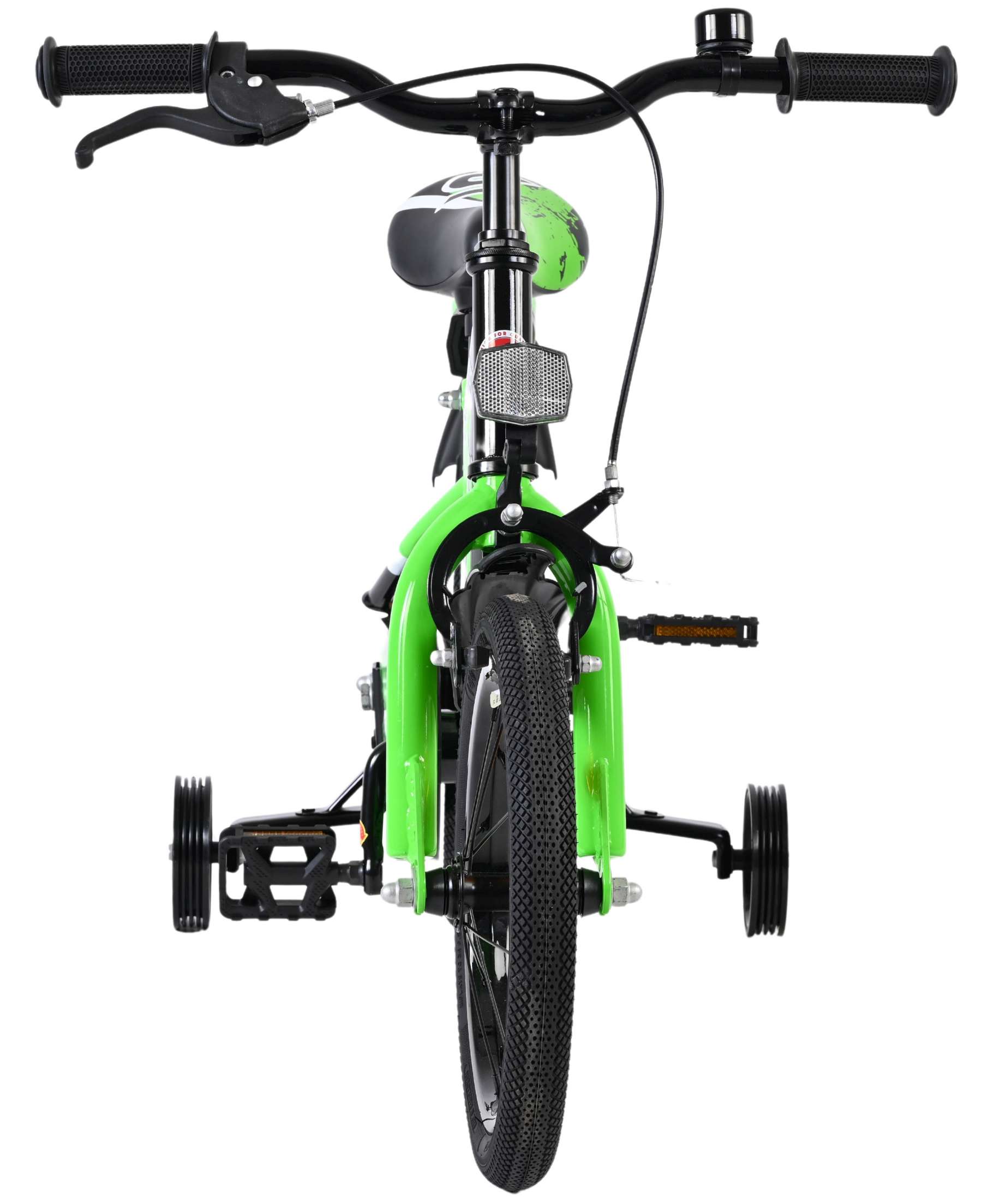 Volare Sportivo Kinderfiets - Jongens - 14 inch - Groen Zwart 6 Volare Sportivo Kinderfiets - Jongens - 14 inch - Groen Zwart - Afbeelding 6