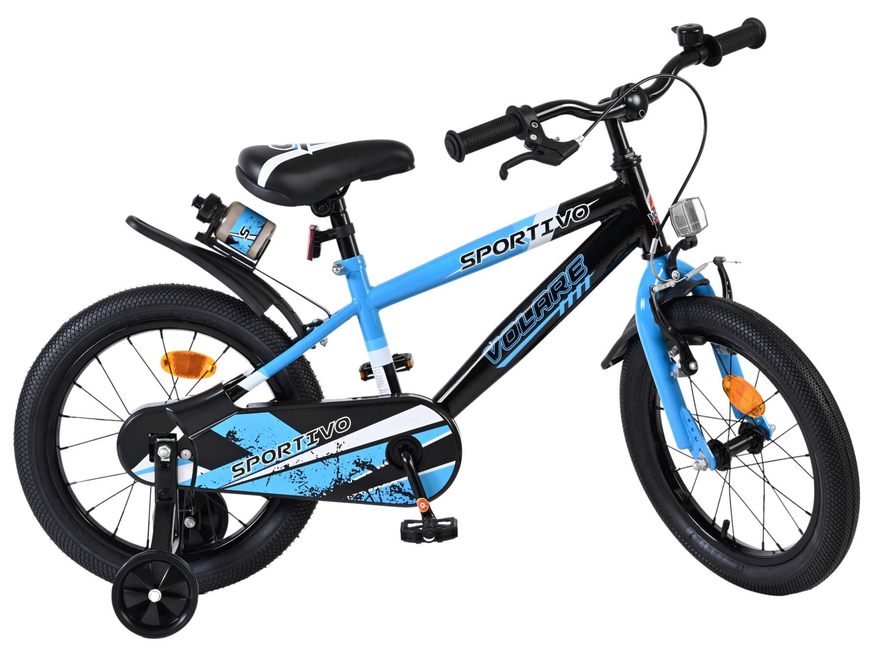 Volare Sportivo Kinderfiets - Jongens - 16 inch - Blauw Zwart 10 Volare Sportivo Kinderfiets - Jongens - 16 inch - Blauw Zwart - Afbeelding 10