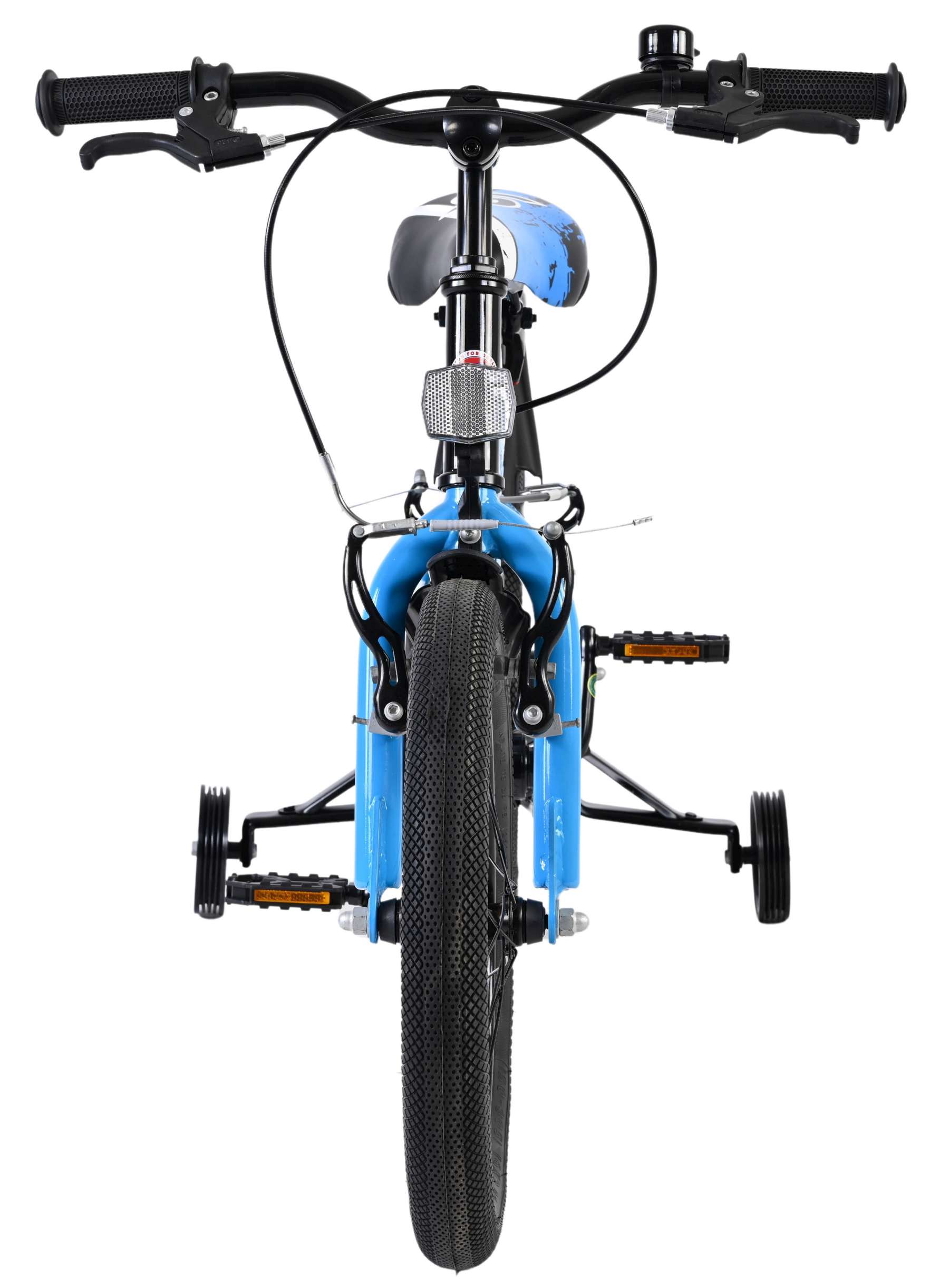 Volare Sportivo Kinderfiets - Jongens - 16 inch - Blauw Zwart - Twee Handremmen 7 Volare Sportivo Kinderfiets - Jongens - 16 inch - Blauw Zwart - Twee Handremmen - Afbeelding 7