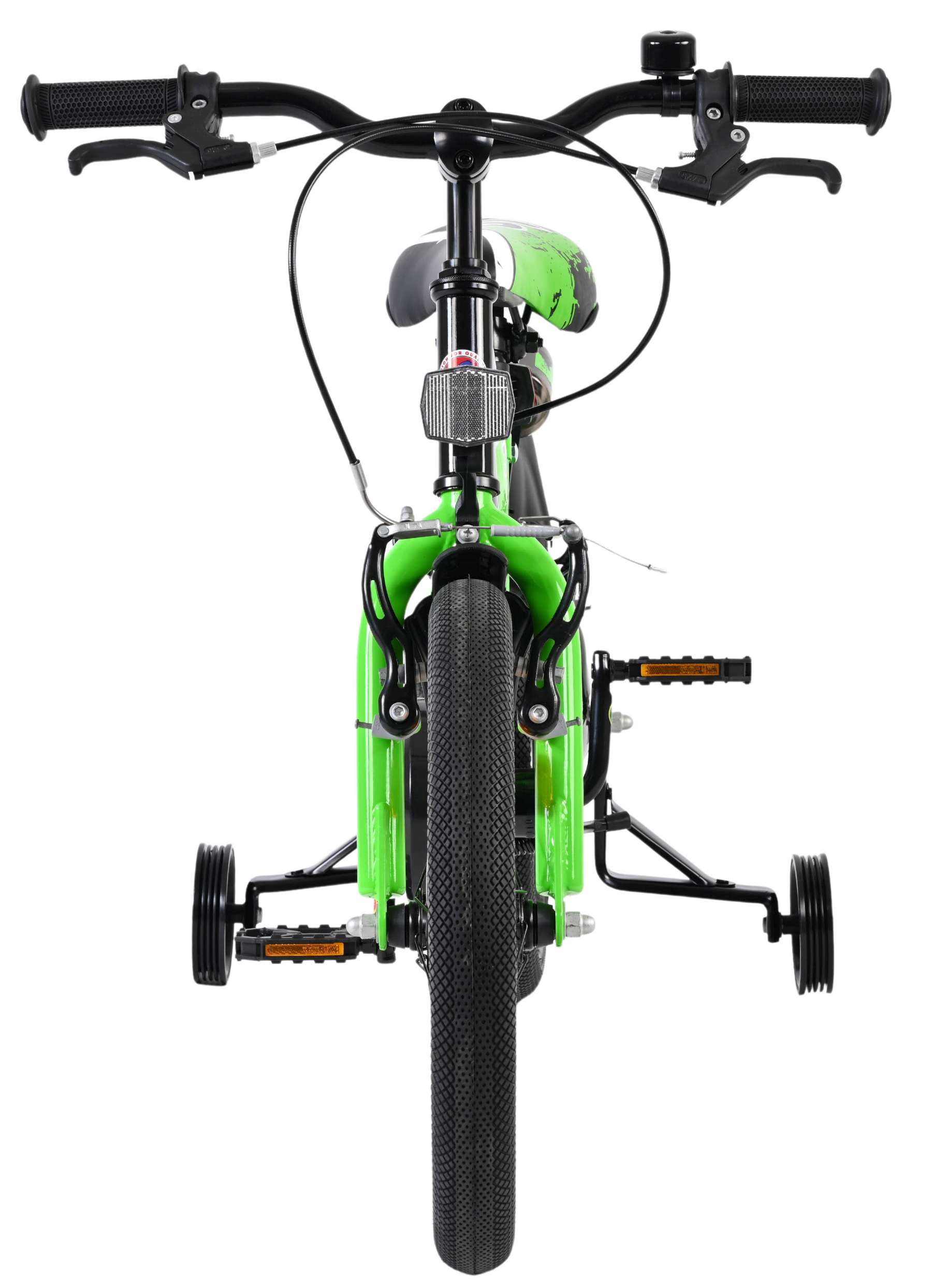 Volare Sportivo Kinderfiets - Jongens - 16 inch - Groen Zwart - Twee Handremmen 6 Volare Sportivo Kinderfiets - Jongens - 16 inch - Groen Zwart - Twee Handremmen - Afbeelding 6