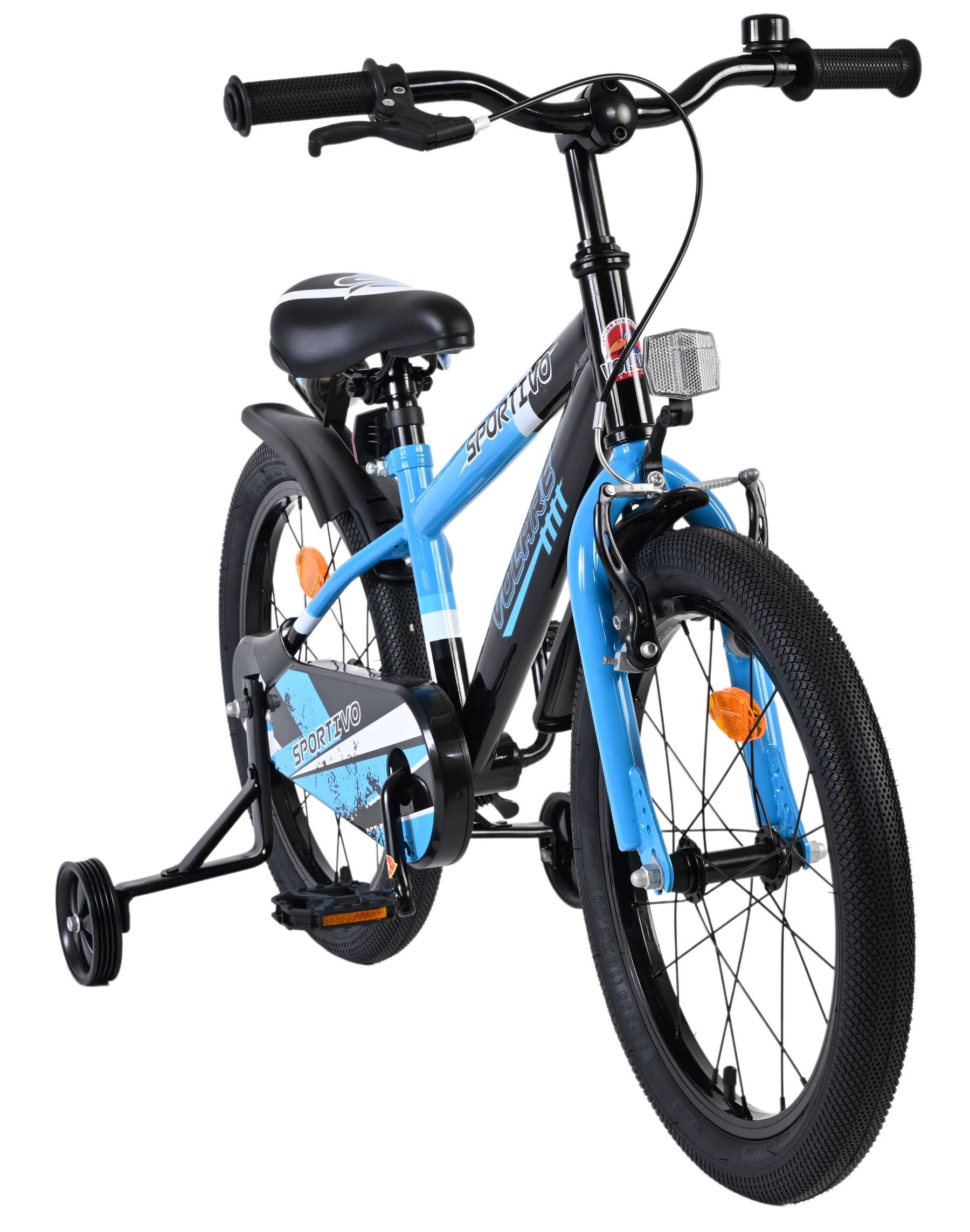 Volare Sportivo Kinderfiets - Jongens - 18 inch - Blauw Zwart 5 Volare Sportivo Kinderfiets - Jongens - 18 inch - Blauw Zwart - Afbeelding 5