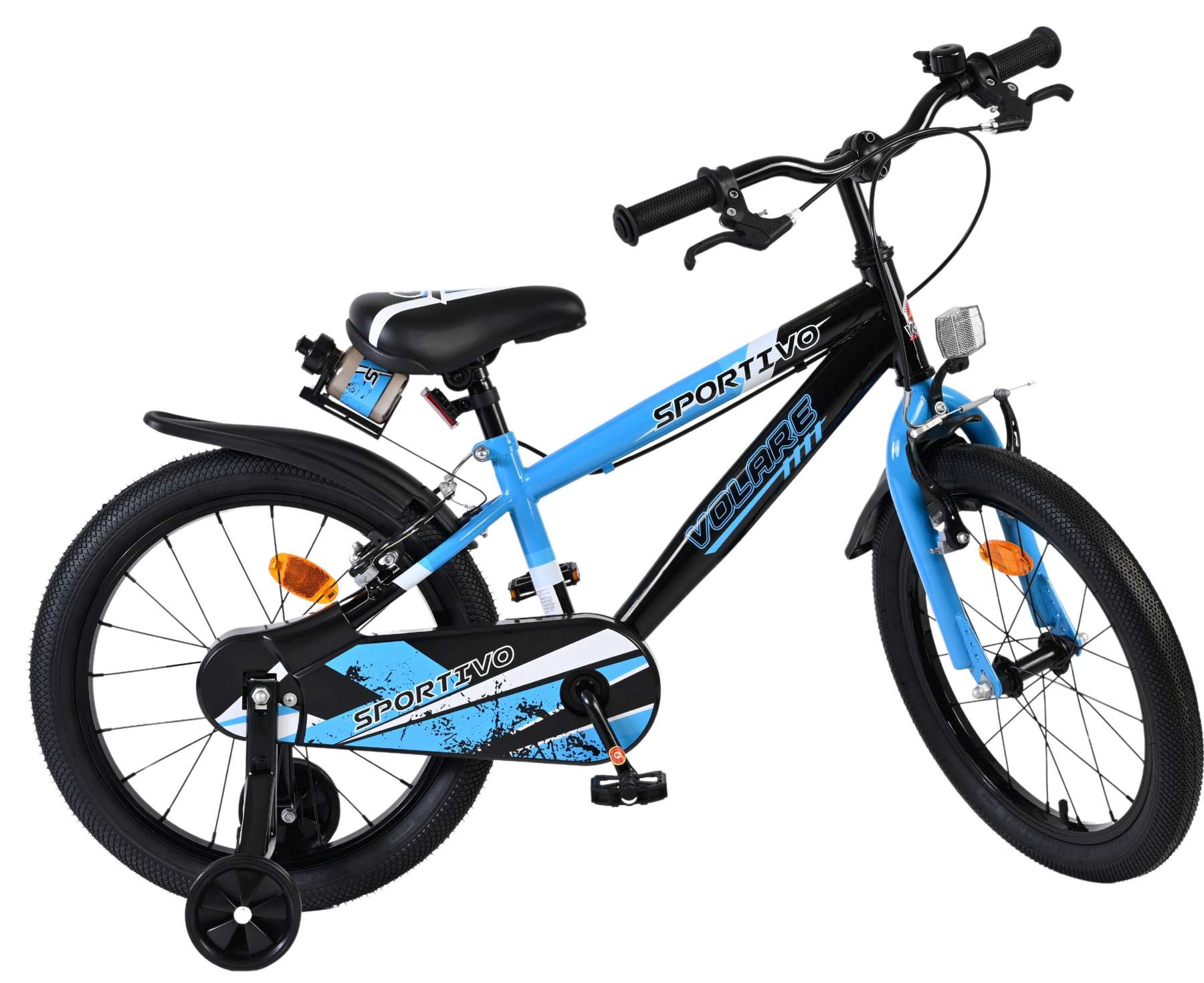 Volare Sportivo Kinderfiets - Jongens - 18 inch - Blauw Zwart - Twee Handremmen 10 Volare Sportivo Kinderfiets - Jongens - 18 inch - Blauw Zwart - Twee Handremmen - Afbeelding 10