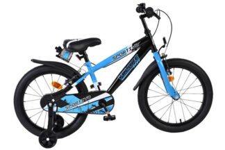 Volare Sportivo Kinderfiets - Jongens - 18 inch - Blauw Zwart - Twee Handremmen