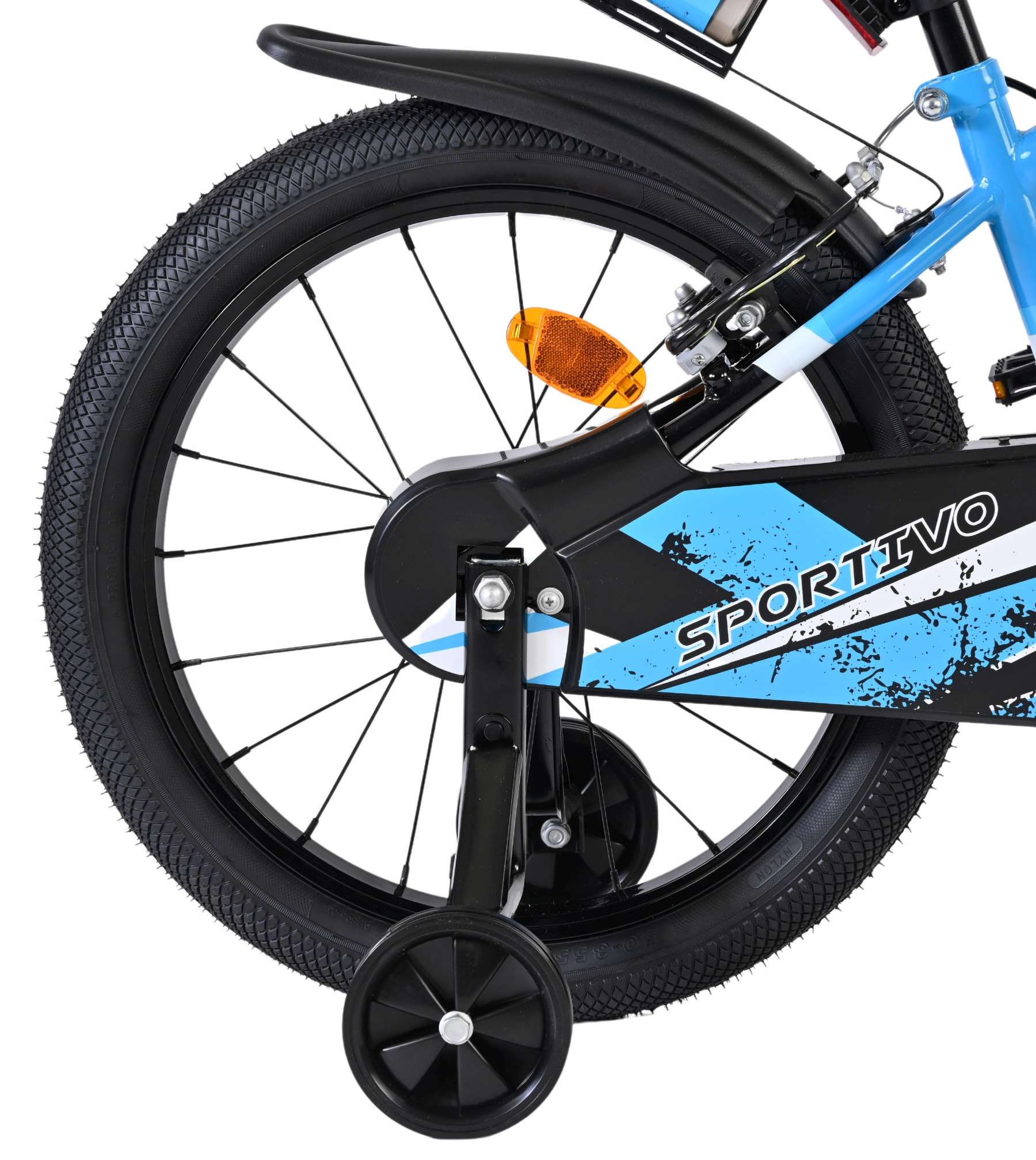 Volare Sportivo Kinderfiets - Jongens - 18 inch - Blauw Zwart - Twee Handremmen 2 Volare Sportivo Kinderfiets - Jongens - 18 inch - Blauw Zwart - Twee Handremmen - Afbeelding 2