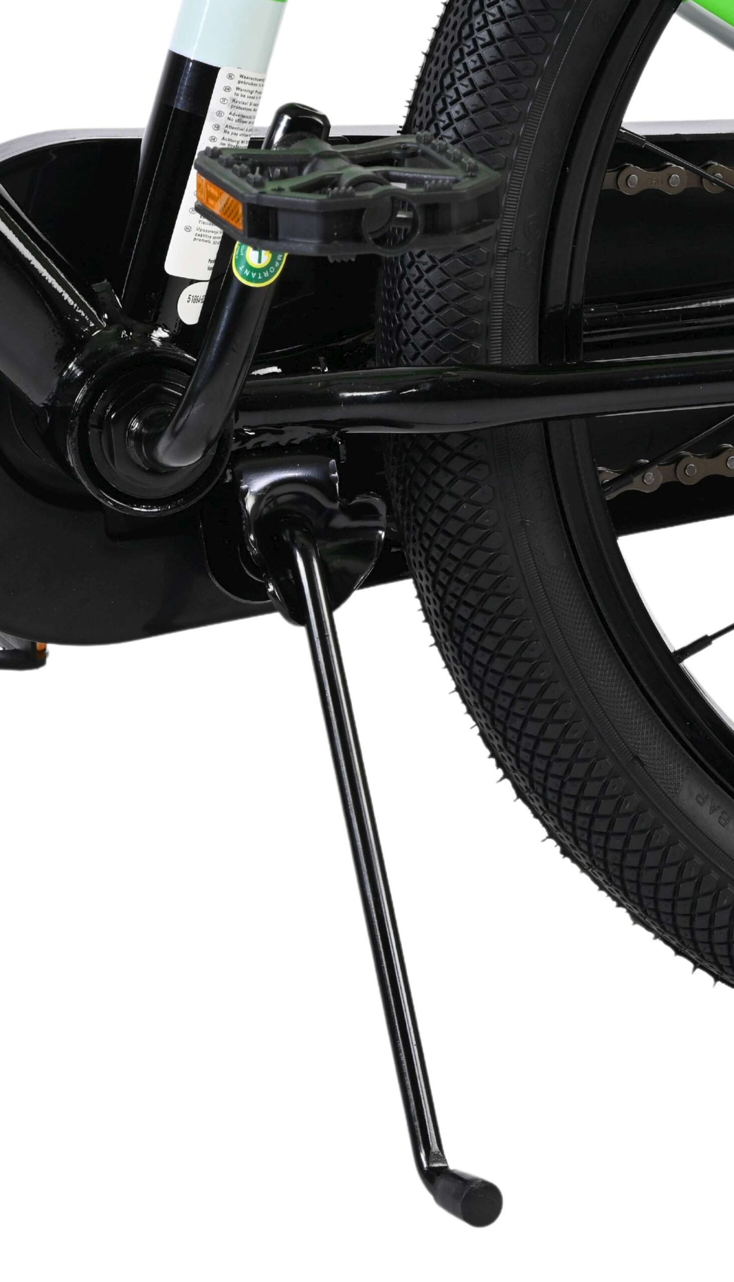 Volare Sportivo Kinderfiets - Jongens - 18 inch - Groen Zwart 9 Volare Sportivo Kinderfiets - Jongens - 18 inch - Groen Zwart - Afbeelding 9