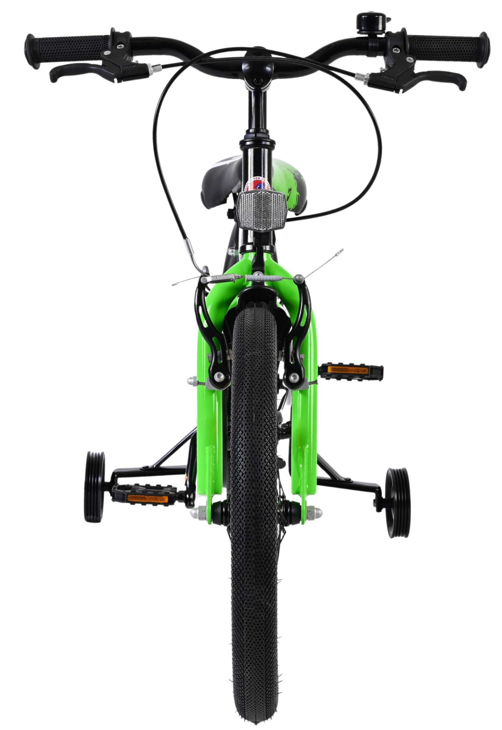 Volare Sportivo Kinderfiets - Jongens - 18 inch - Groen Zwart - Twee Handremmen 6 Volare Sportivo Kinderfiets - Jongens - 18 inch - Groen Zwart - Twee Handremmen - Afbeelding 6