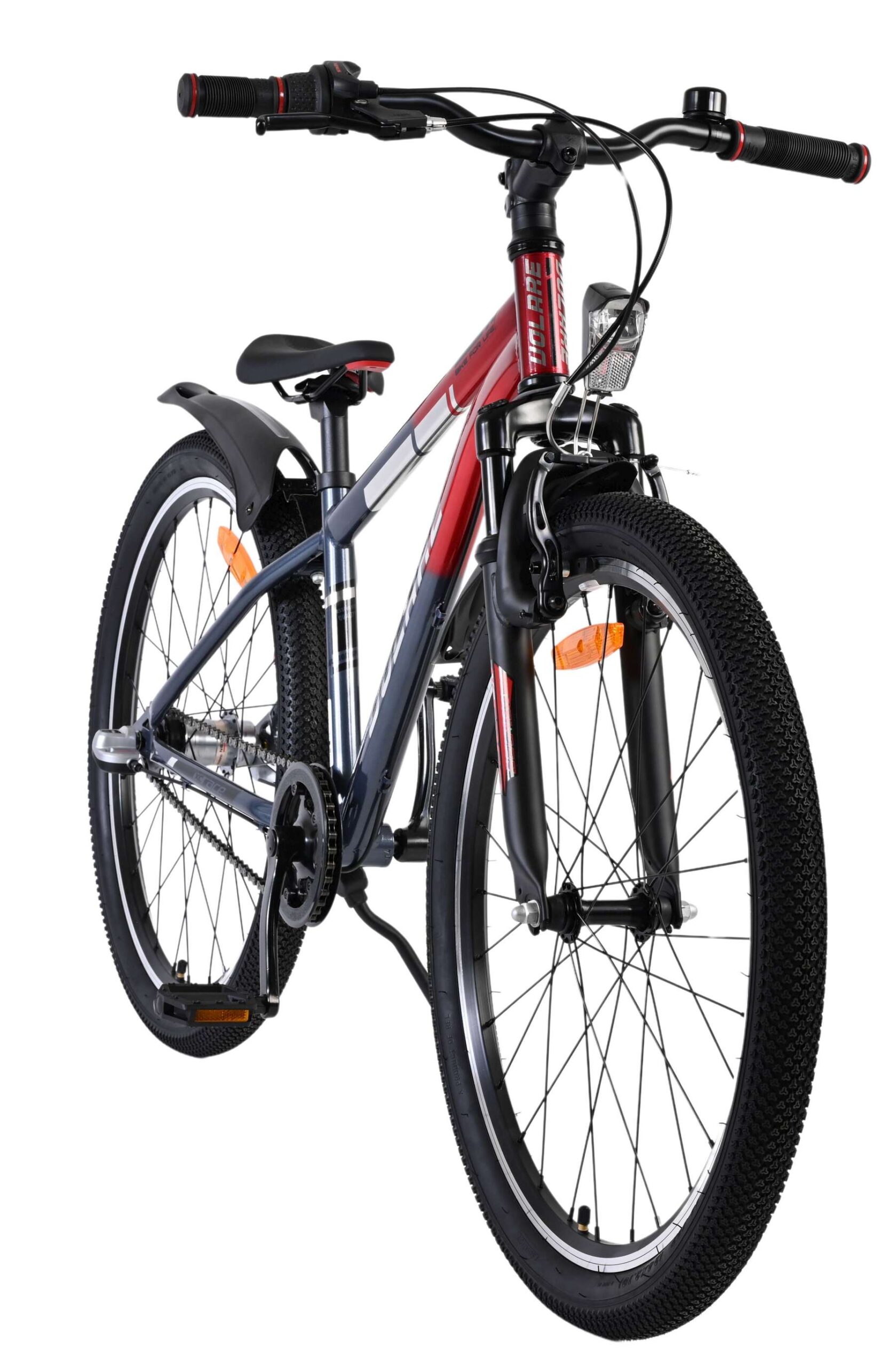 Volare XC Race Kinderfiets - 24 inch - Nexus 3 - Rood/Grijs 6 Volare XC Race Kinderfiets - 24 inch - Nexus 3 - Rood/Grijs - Afbeelding 6