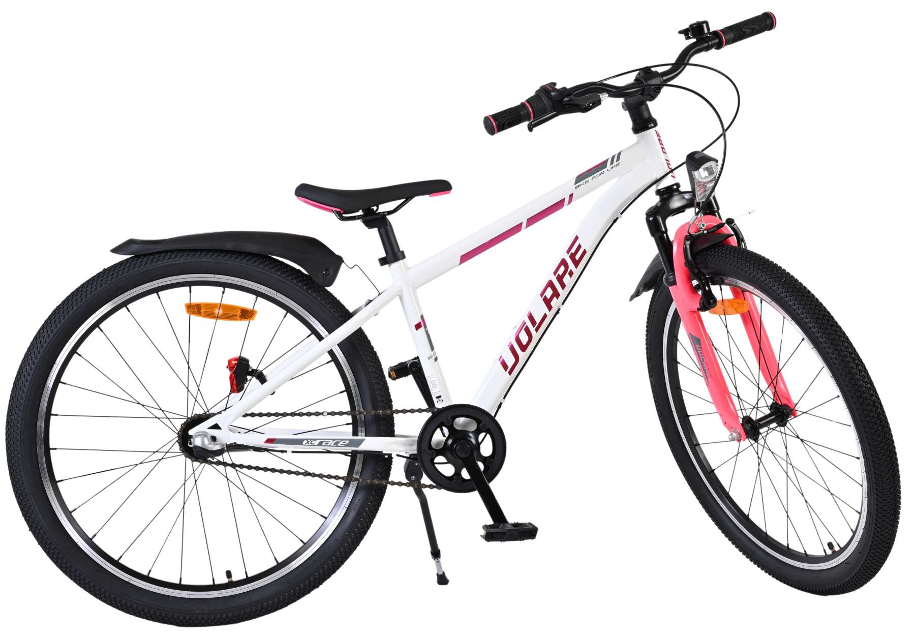 Volare XC Race Kinderfiets - 24 inch - Nexus 3 - Wit/Roze 11 Volare XC Race Kinderfiets - 24 inch - Nexus 3 - Wit/Roze - Afbeelding 11