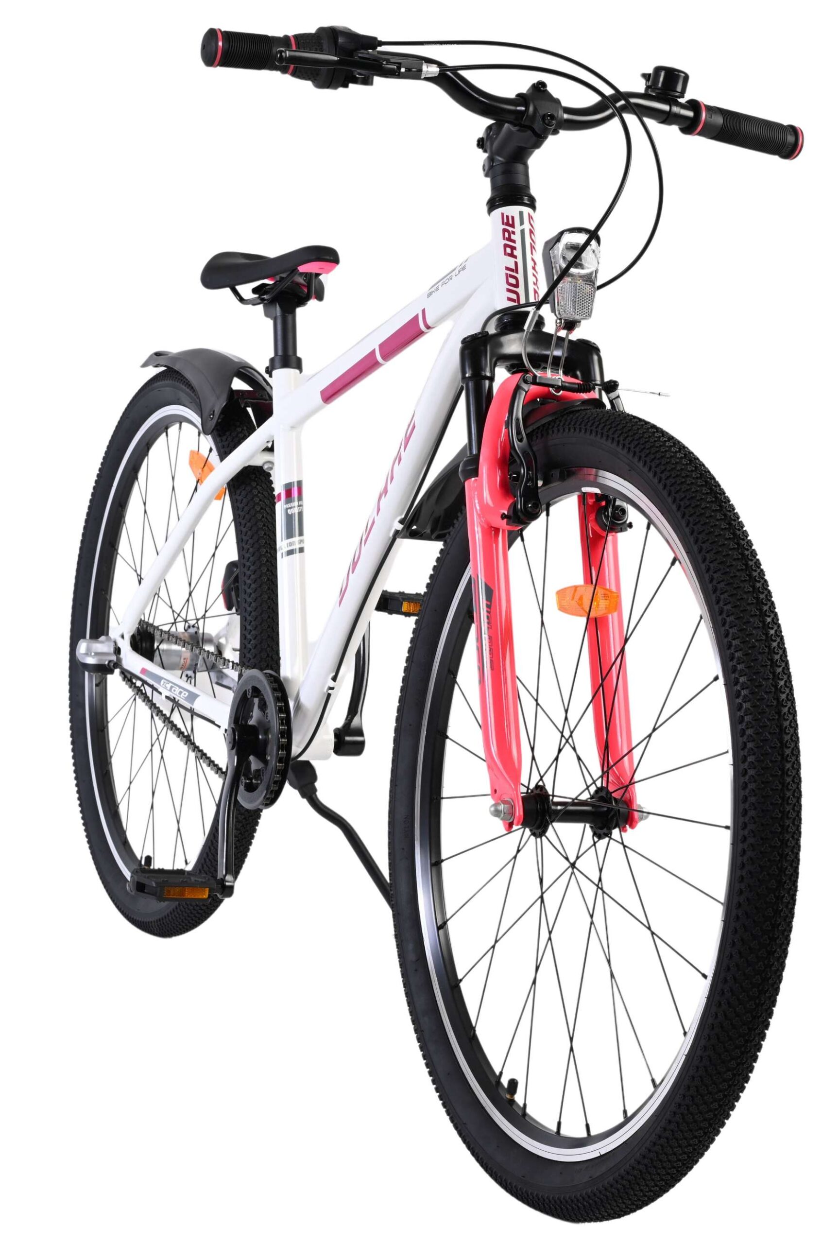 Volare XC Race Kinderfiets - 26 inch - Nexus 3 - Wit/Roze 6 Volare XC Race Kinderfiets - 26 inch - Nexus 3 - Wit/Roze - Afbeelding 6
