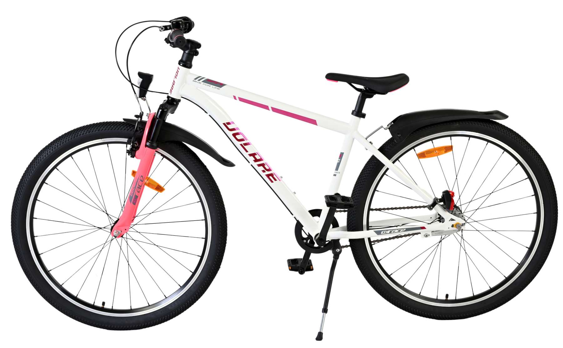 Volare XC Race Kinderfiets - 26 inch - Nexus 3 - Wit/Roze 8 Volare XC Race Kinderfiets - 26 inch - Nexus 3 - Wit/Roze - Afbeelding 8
