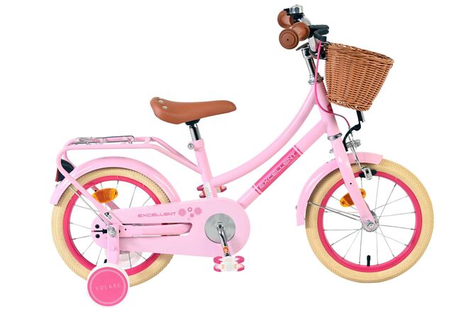 Volare Excellent Kinderfiets - Meisjes - 14 inch - Roze 1 Volare Excellent Kinderfiets - Meisjes - 14 inch - Roze