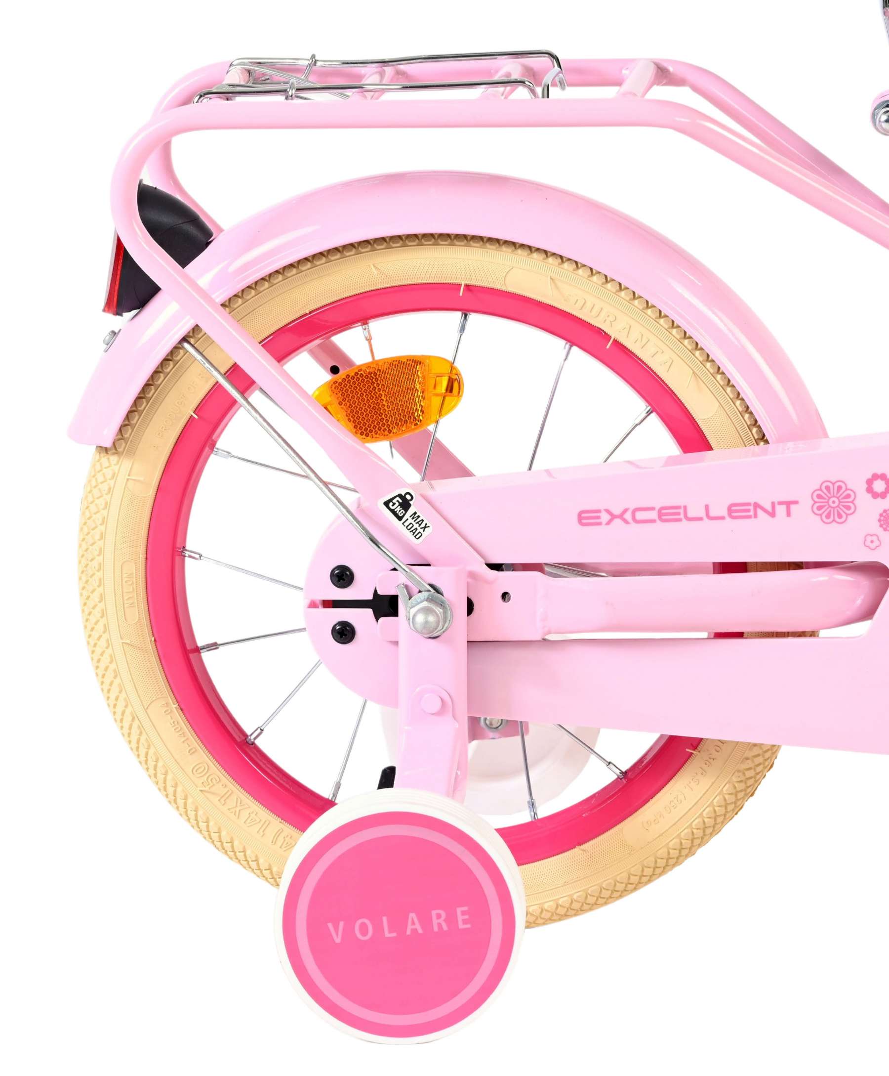 Volare Excellent Kinderfiets - Meisjes - 14 inch - Roze 2 Volare Excellent Kinderfiets - Meisjes - 14 inch - Roze - Afbeelding 2