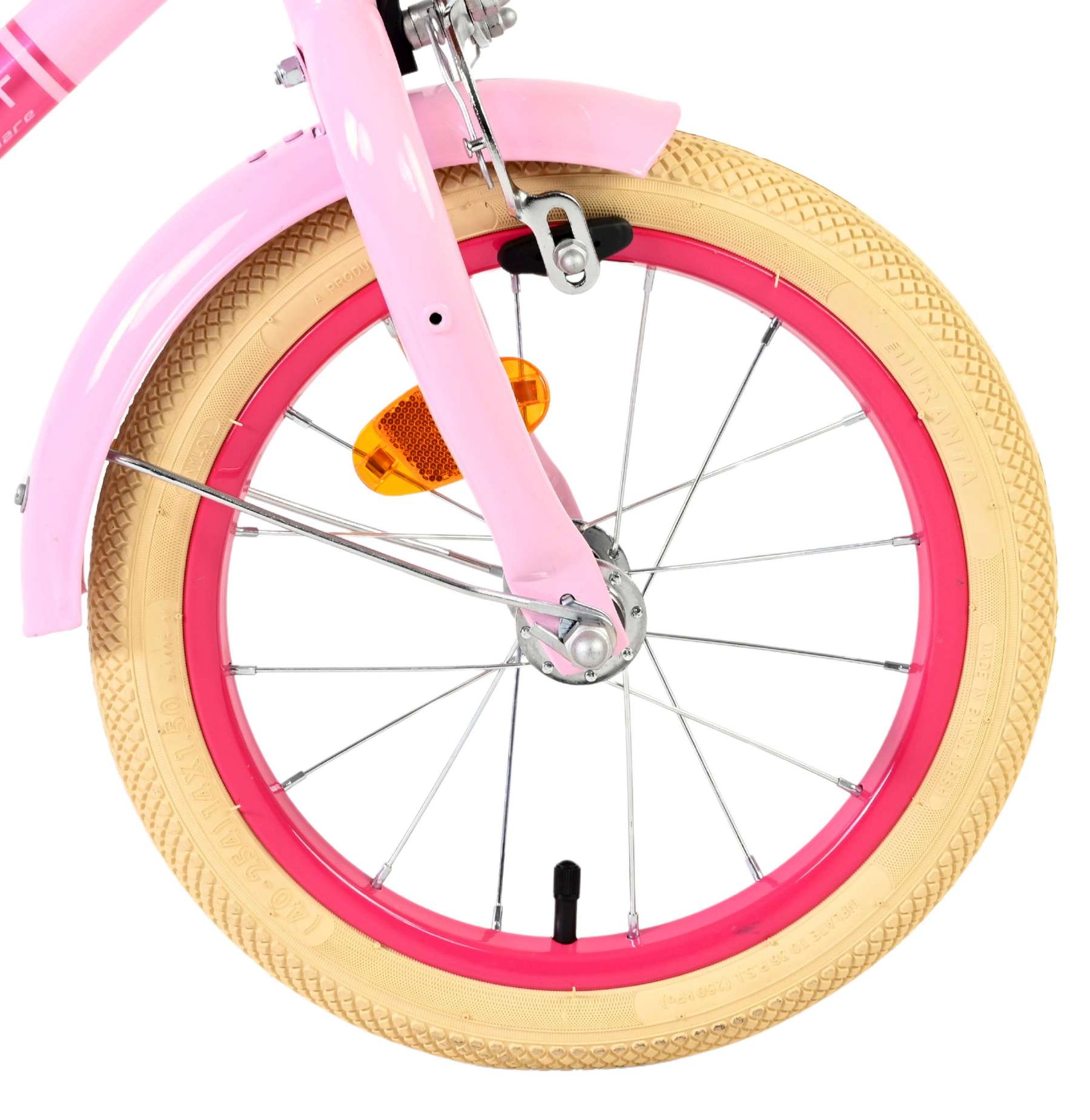 Volare Excellent Kinderfiets - Meisjes - 14 inch - Roze 3 Volare Excellent Kinderfiets - Meisjes - 14 inch - Roze - Afbeelding 3