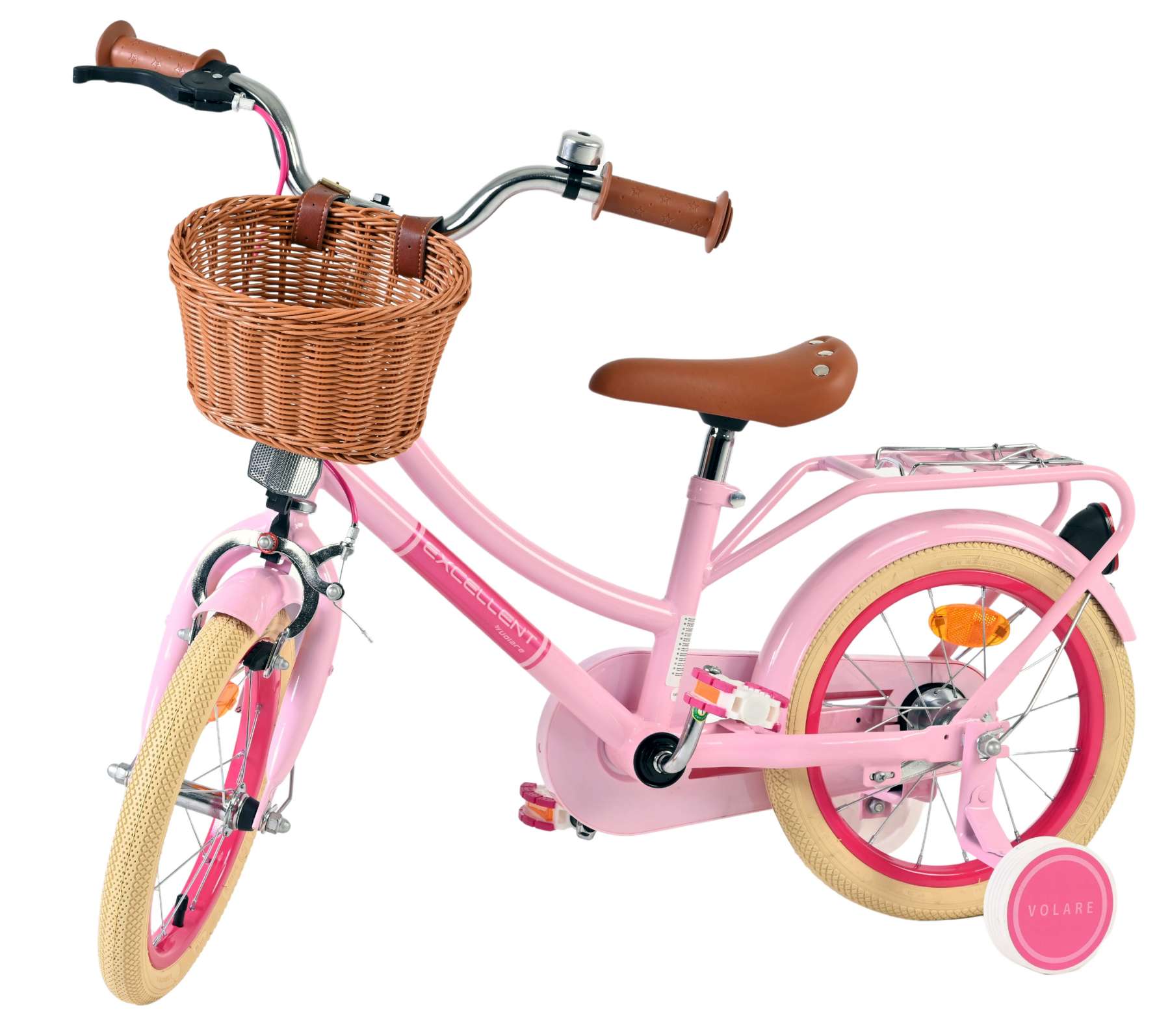 Volare Excellent Kinderfiets - Meisjes - 14 inch - Roze 8 Volare Excellent Kinderfiets - Meisjes - 14 inch - Roze - Afbeelding 8