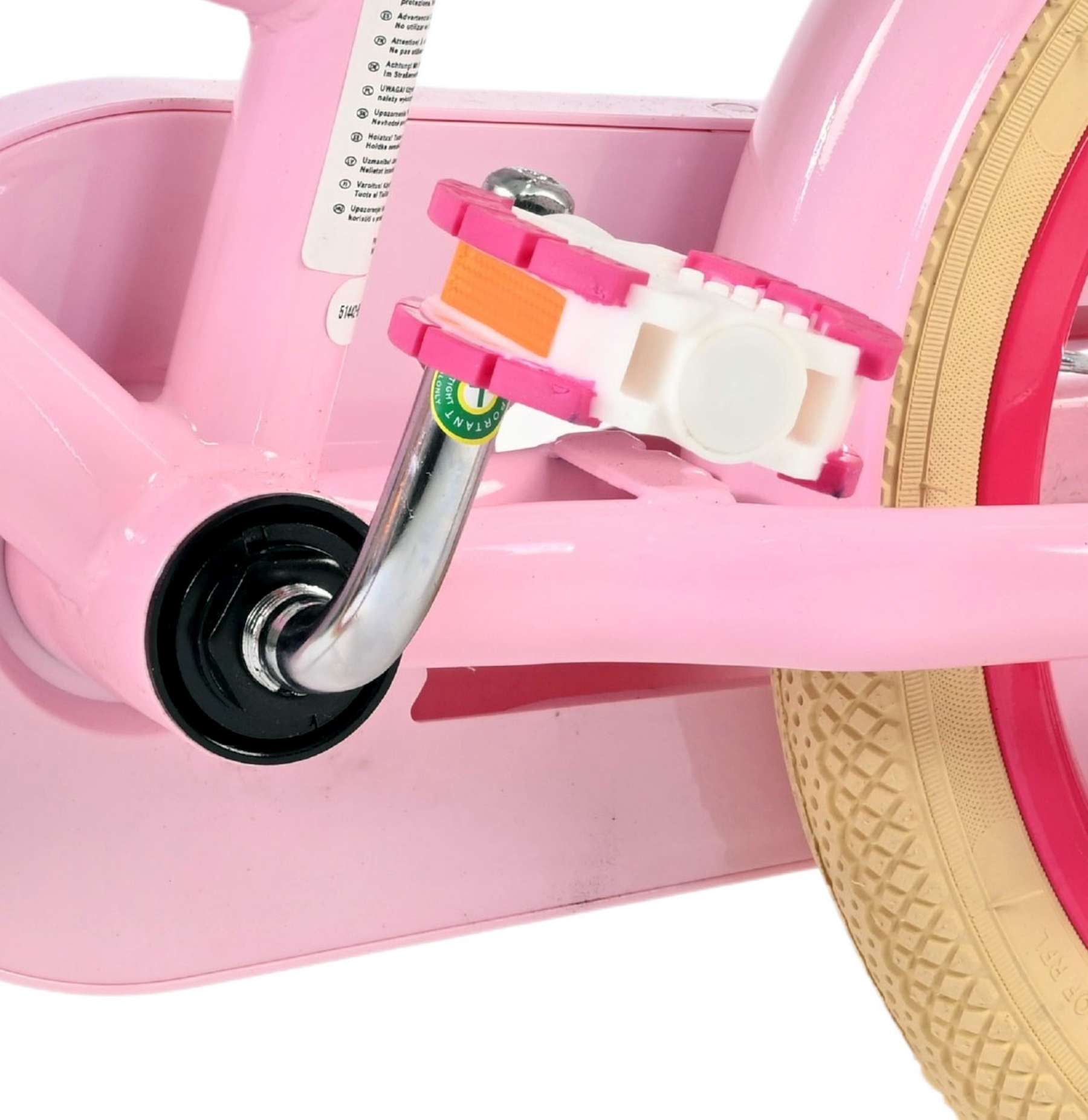 Volare Excellent Kinderfiets - Meisjes - 14 inch - Roze 9 Volare Excellent Kinderfiets - Meisjes - 14 inch - Roze - Afbeelding 9