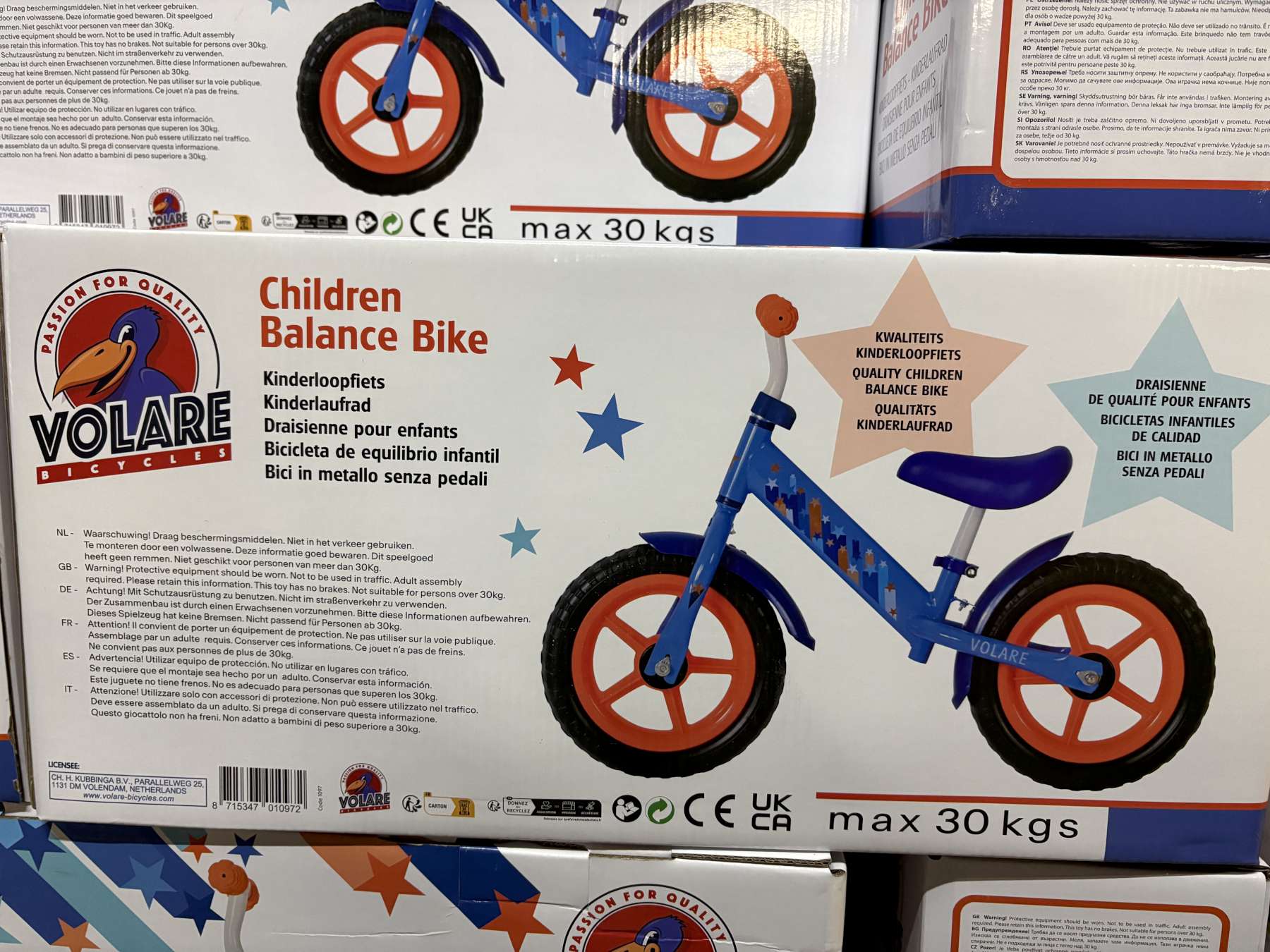 Volare loopfiets - Blauw 8 Volare loopfiets - Blauw - Afbeelding 8