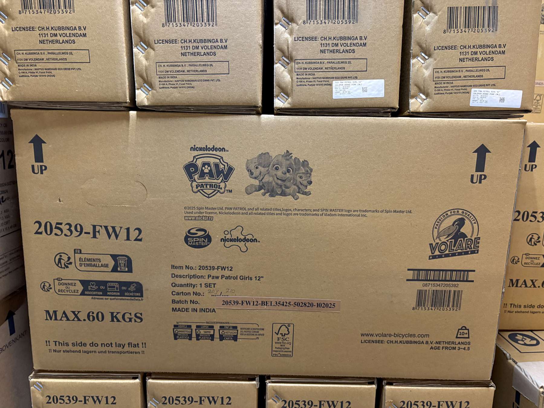 Paw Patrol Kinderfiets - Meisjes - 12 inch - Roze - Twee handremmen 12 Paw Patrol Kinderfiets - Meisjes - 12 inch - Roze - Twee handremmen - Afbeelding 12