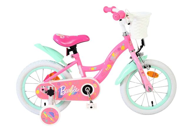 Barbie Kinderfiets - Meisjes - 14 inch - Roze 1 Barbie Kinderfiets - Meisjes - 14 inch - Roze