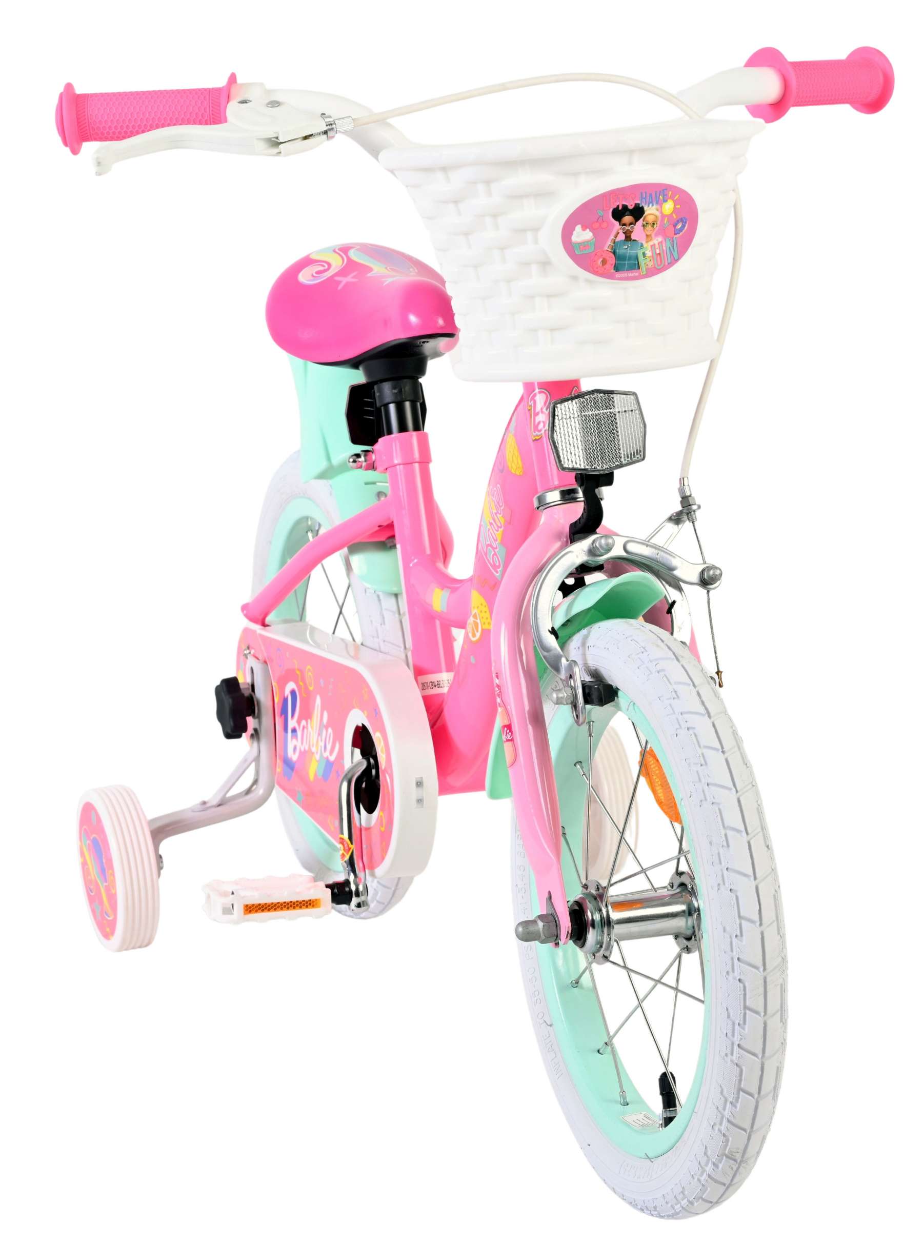 Barbie Kinderfiets - Meisjes - 14 inch - Roze 5 Barbie Kinderfiets - Meisjes - 14 inch - Roze - Afbeelding 5