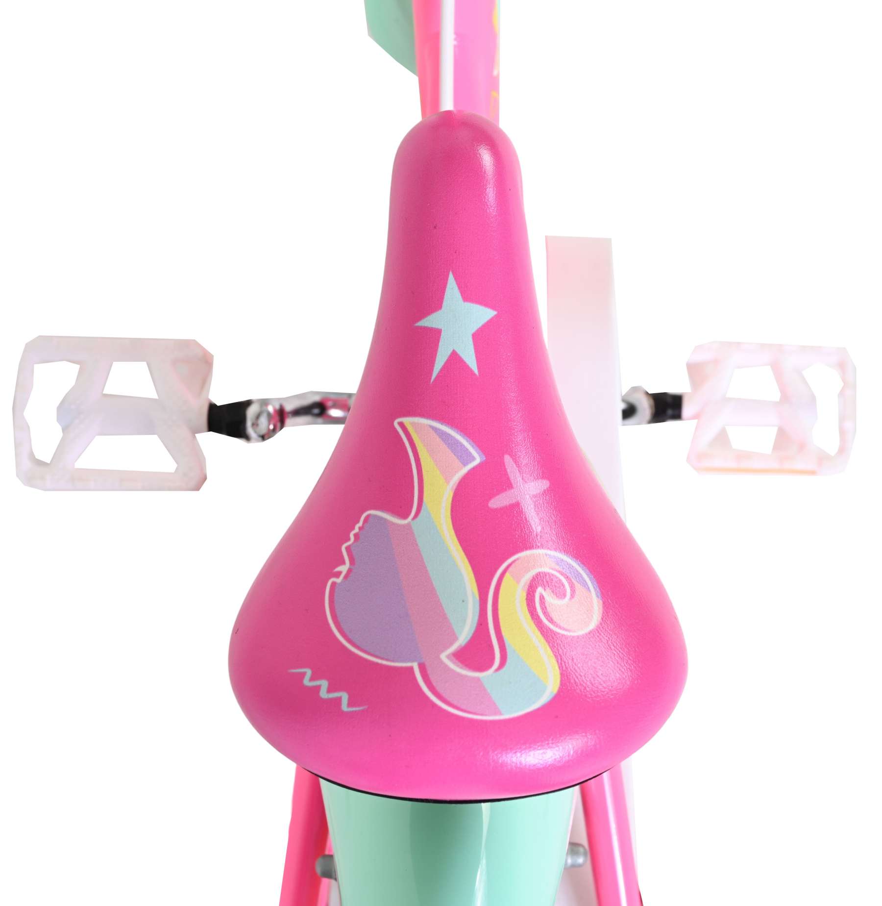 Barbie Kinderfiets - Meisjes - 14 inch - Roze - Twee handremmen 4 Barbie Kinderfiets - Meisjes - 14 inch - Roze - Twee handremmen - Afbeelding 4