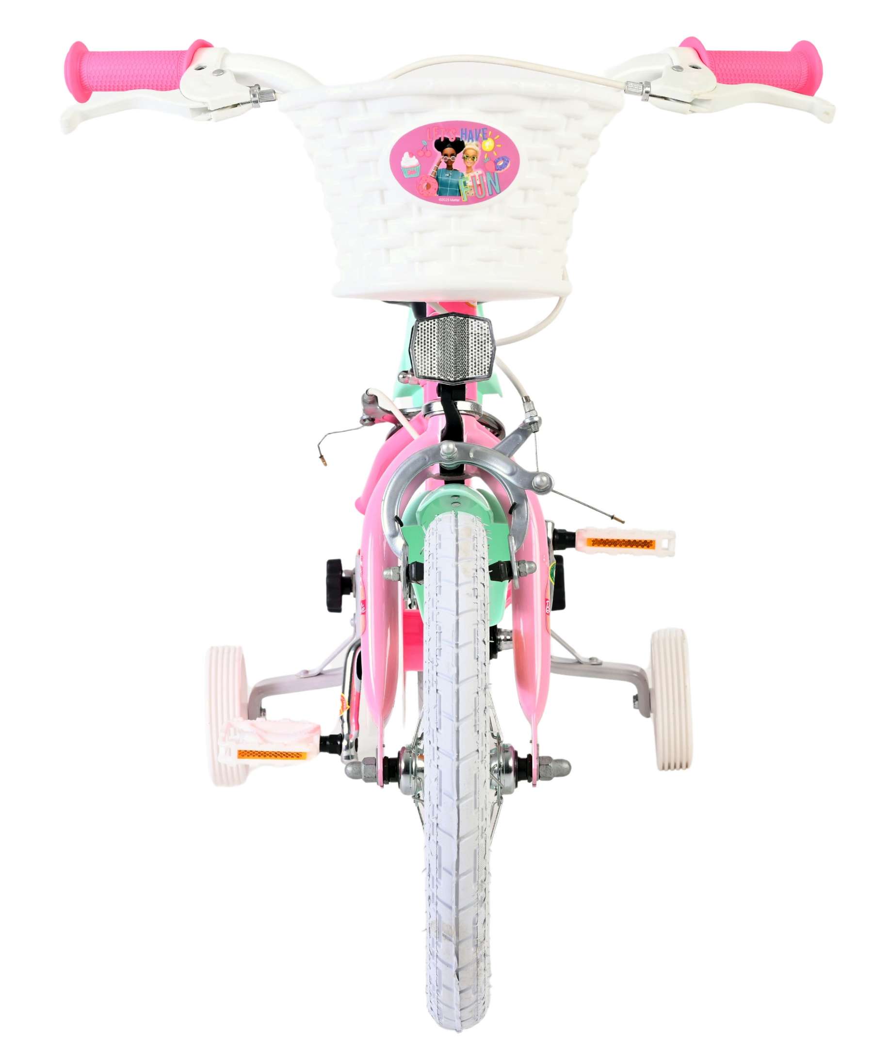 Barbie Kinderfiets - Meisjes - 14 inch - Roze - Twee handremmen 6 Barbie Kinderfiets - Meisjes - 14 inch - Roze - Twee handremmen - Afbeelding 6