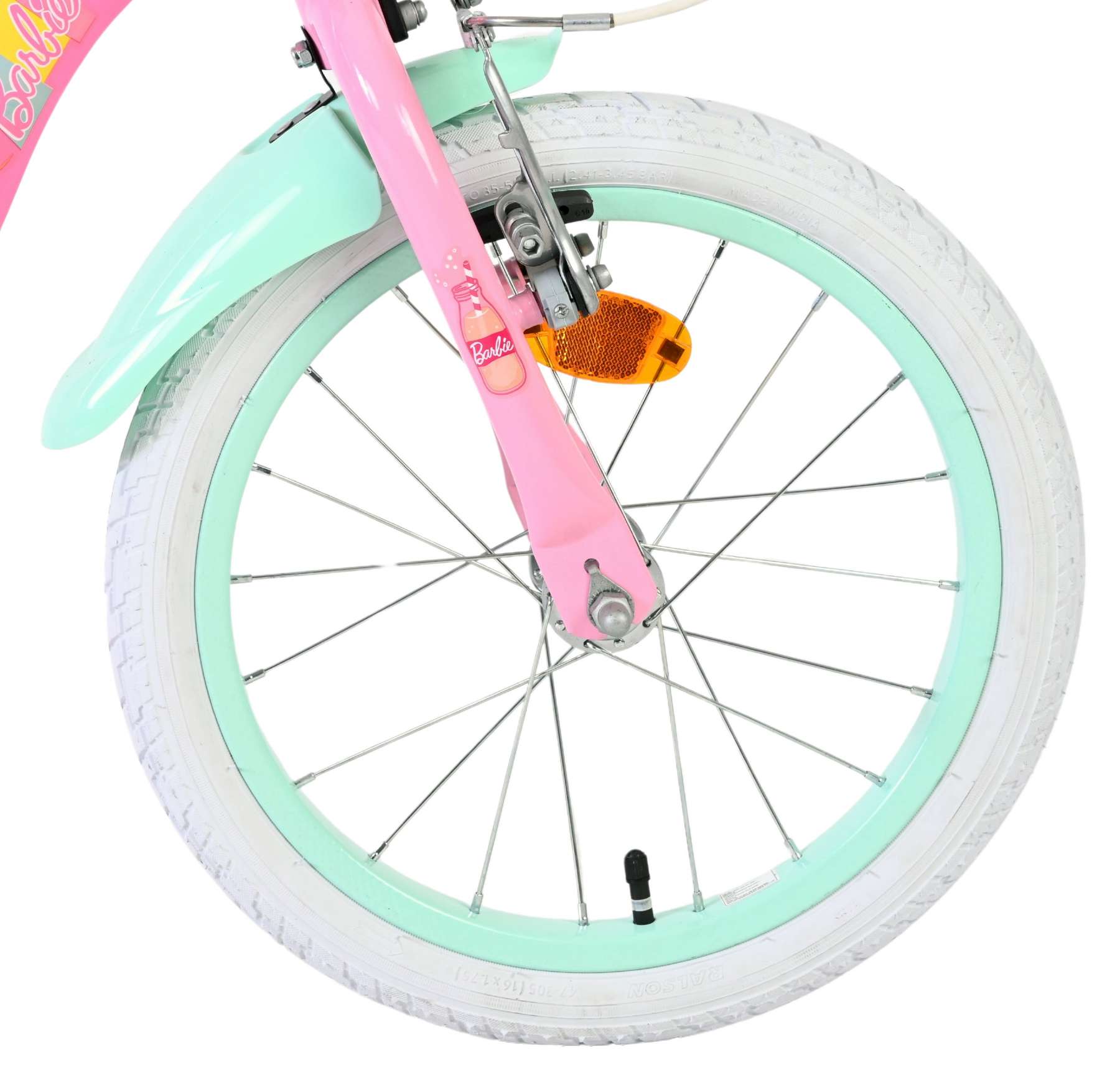 Barbie Kinderfiets - Meisjes - 16 inch - Roze - Twee handremmen 3 Barbie Kinderfiets - Meisjes - 16 inch - Roze - Twee handremmen - Afbeelding 3